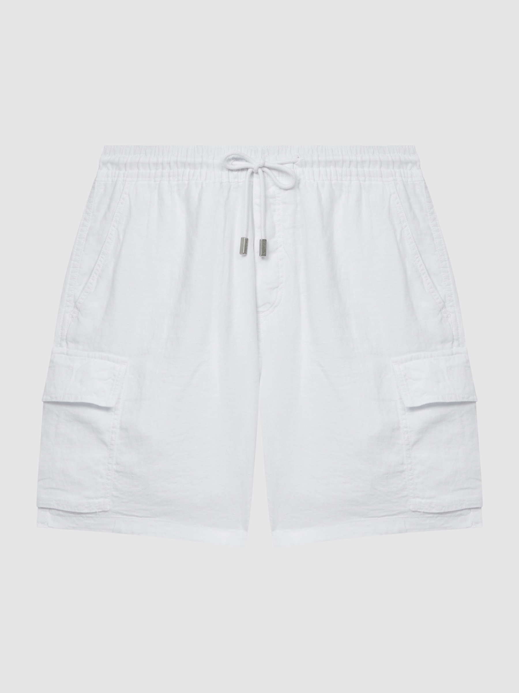 Vilebrequin 100% Linen Shorts in White - Image 2 of 5