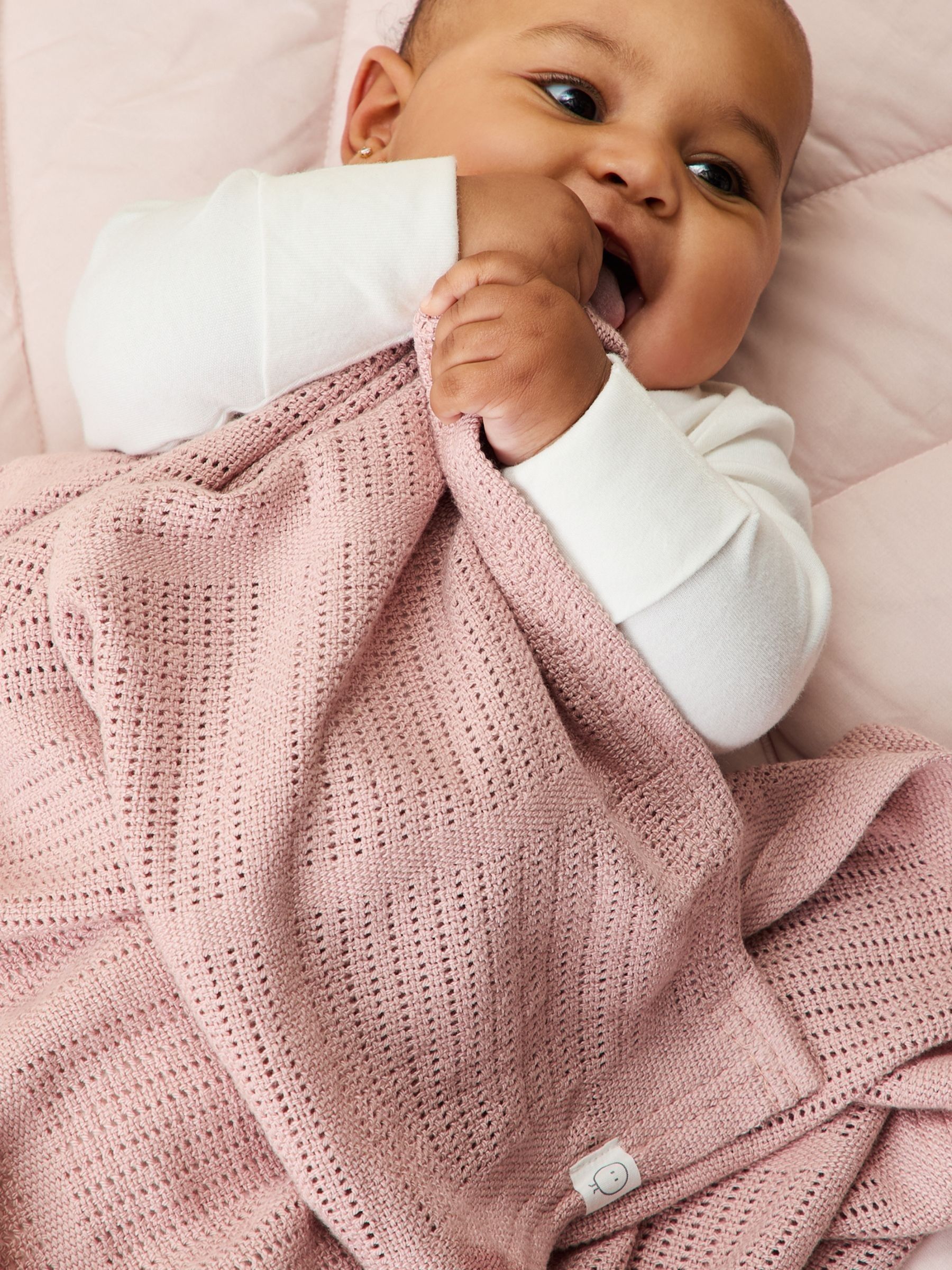 MORI Rose Pink Blend Cellular Baby Blanket - Image 1 of 9