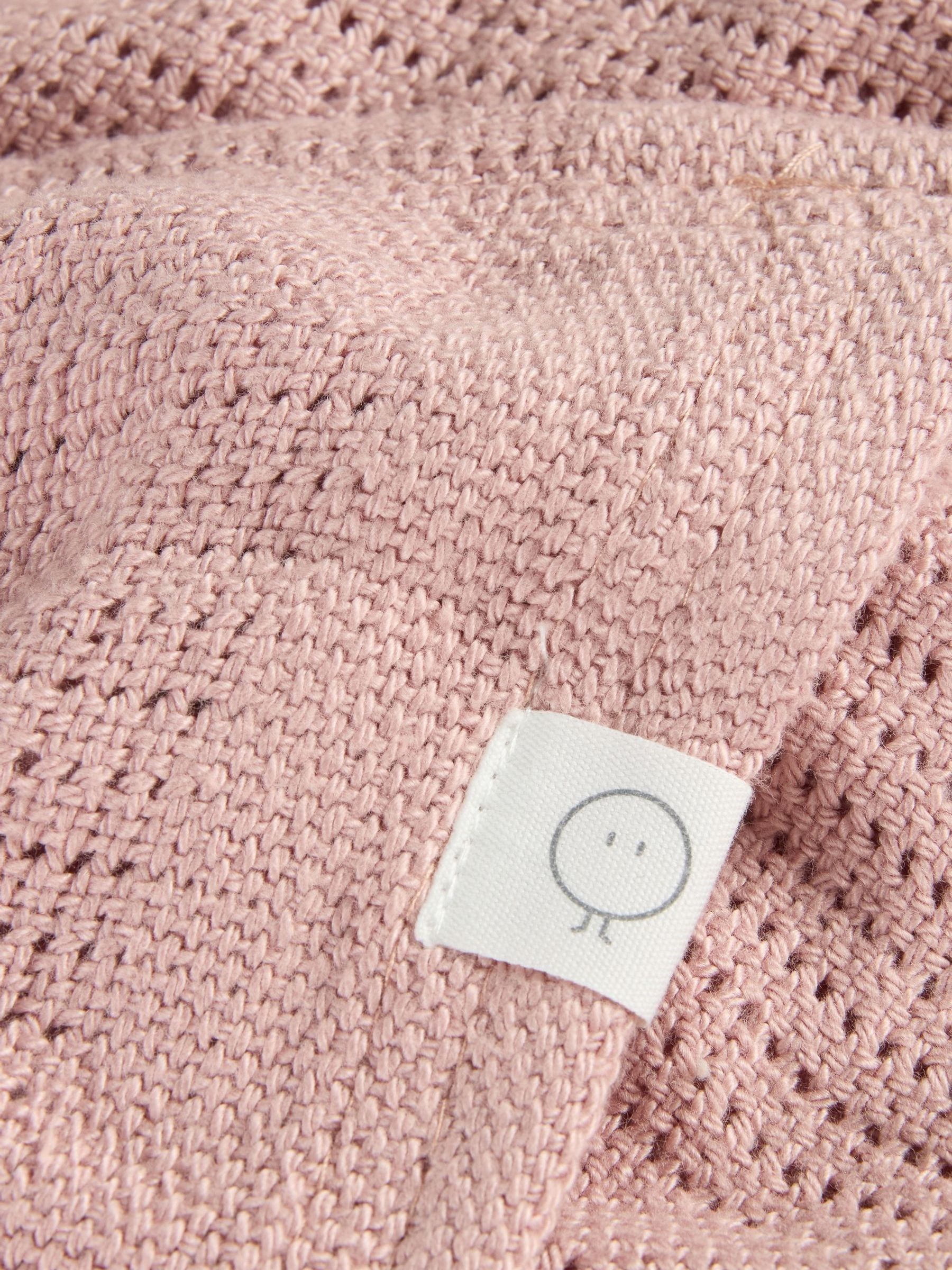 MORI Rose Pink Blend Cellular Baby Blanket - Image 8 of 9