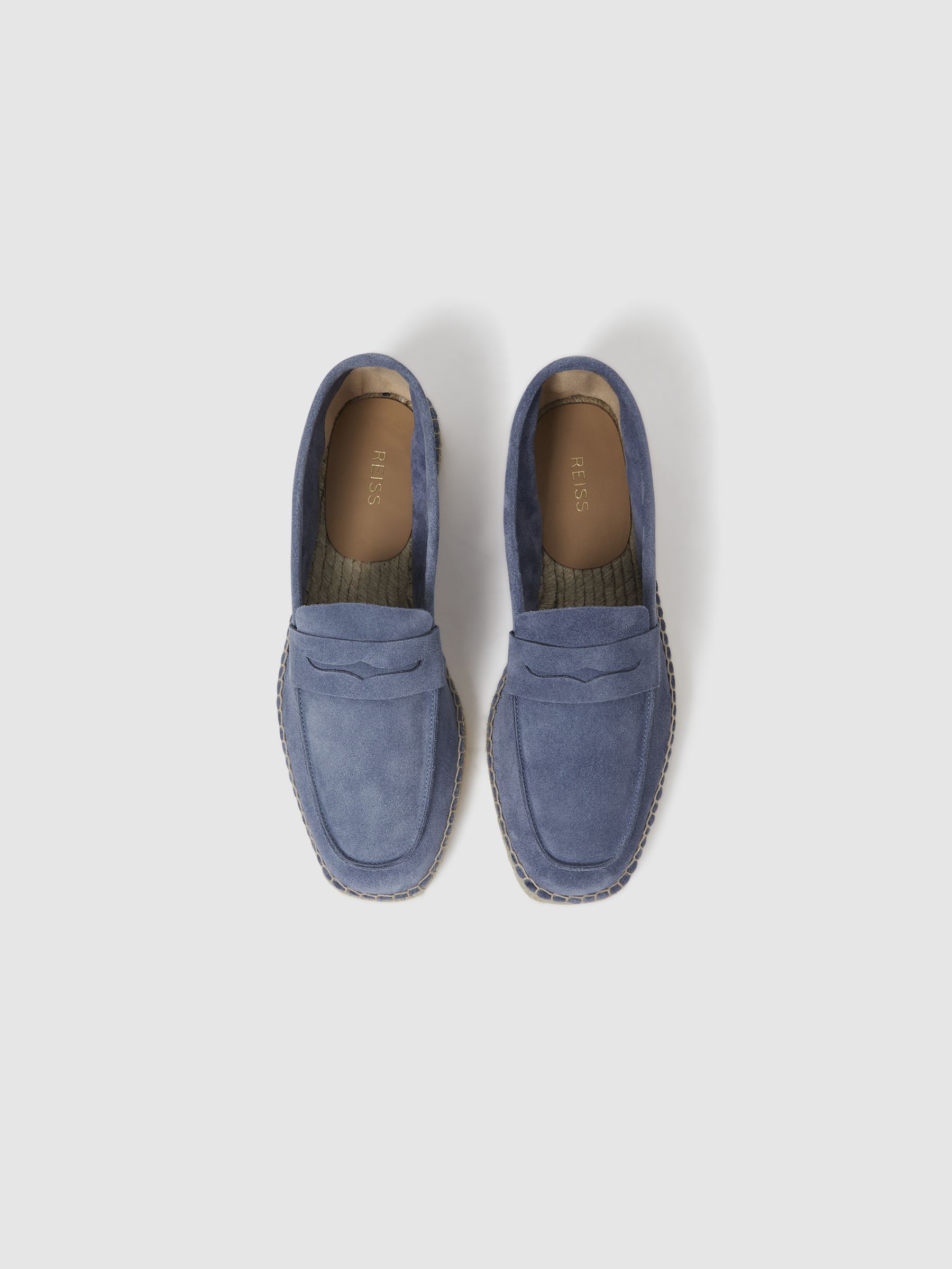 Suede Summer Shoes in Mid Blue - Image 3 of 5