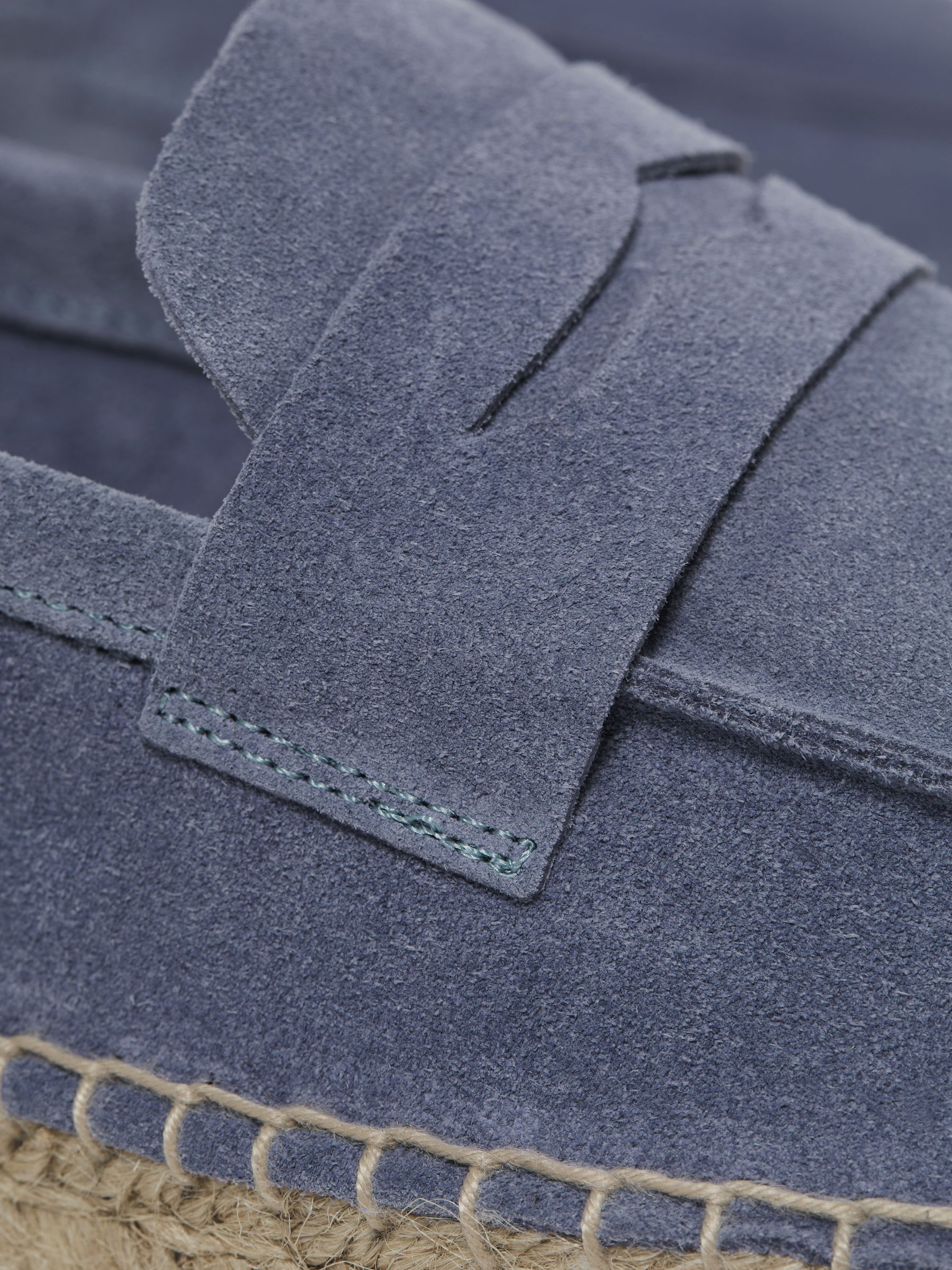 Suede Summer Shoes in Mid Blue - Image 4 of 5