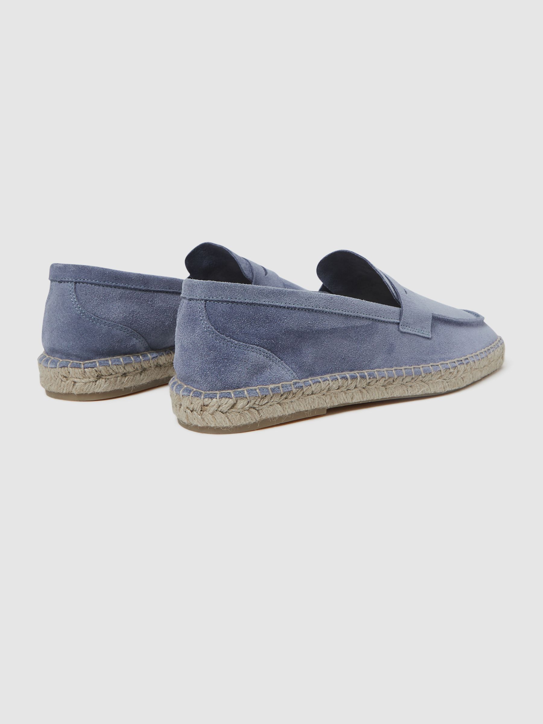 Suede Summer Shoes in Mid Blue - Image 5 of 5