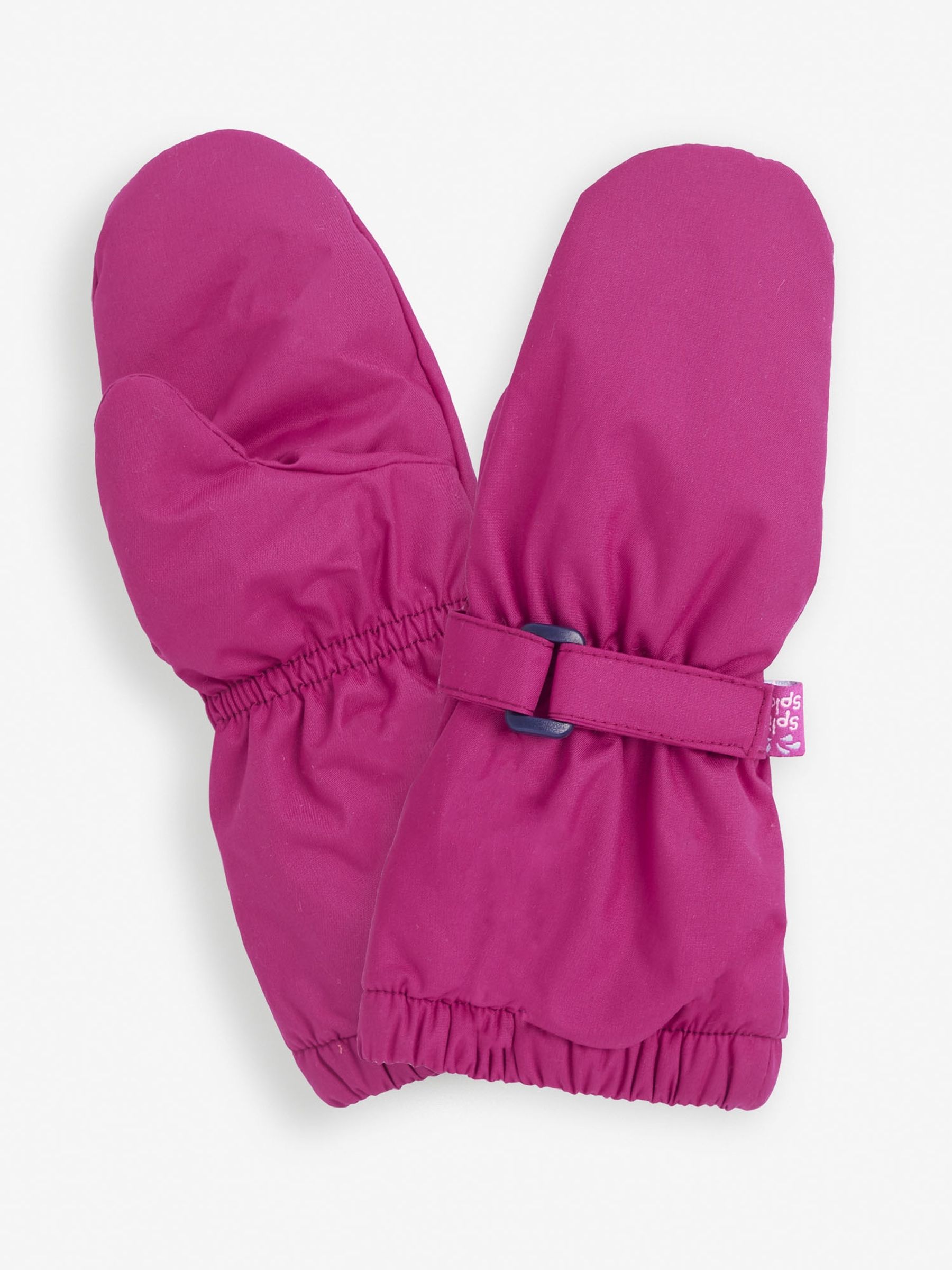 Berry Pink Waterproof Fleece Lined Mittens - Image 4 of 4
