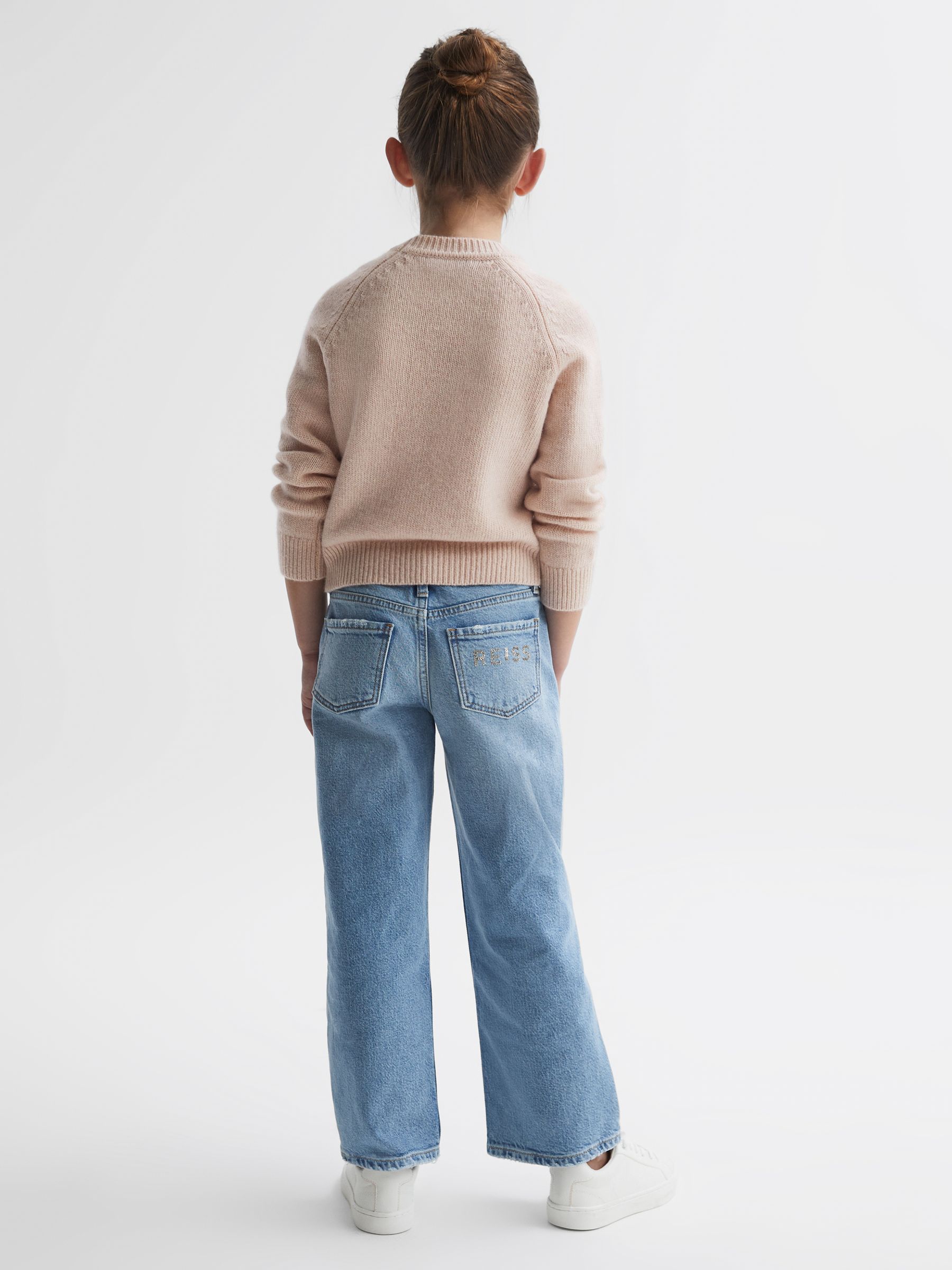 4-9 yrs Fair Isle Knitted Jumper in Pink - Image 5 of 6