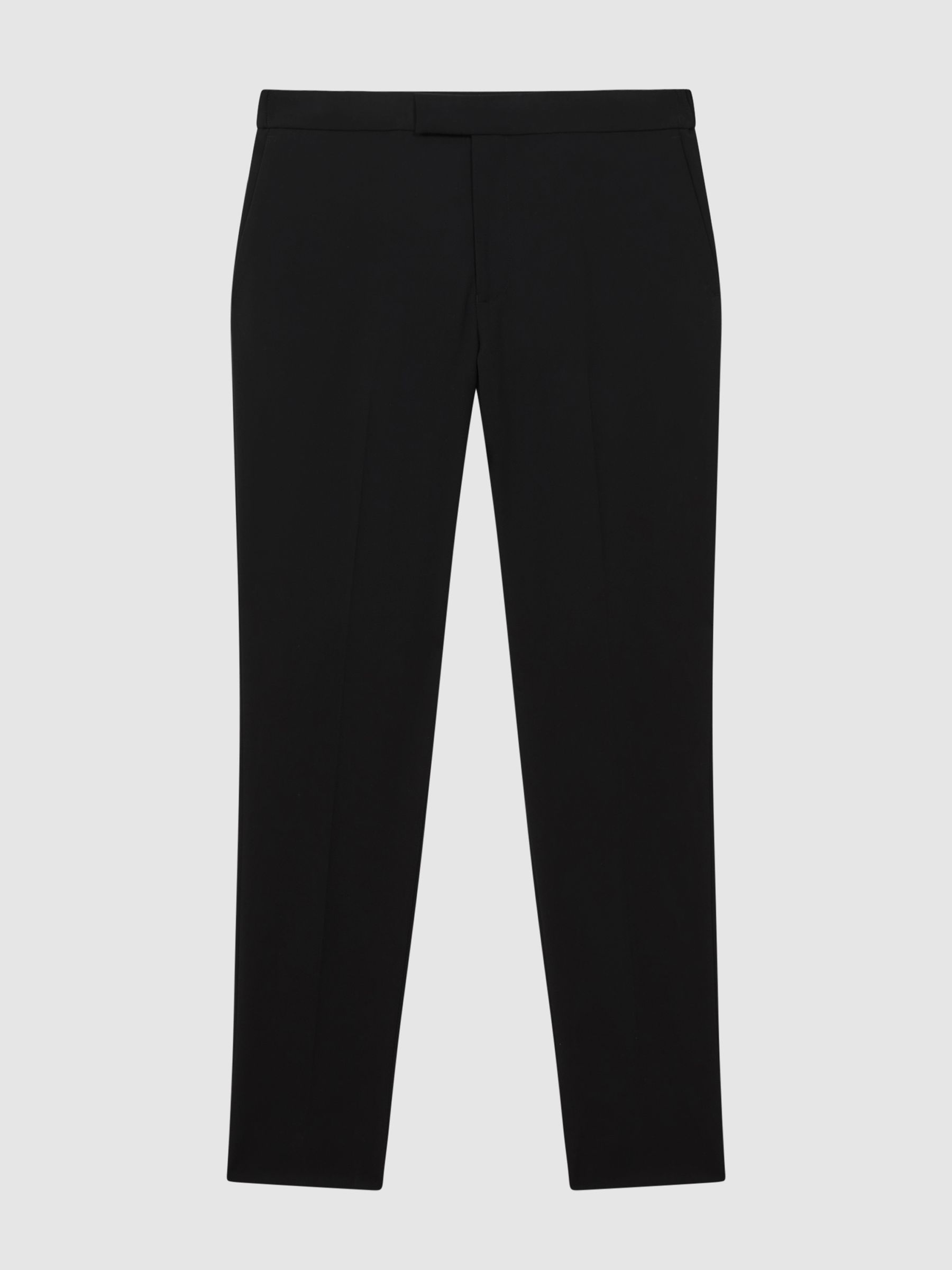 Slim-Fit Drawstring Trousers in Black - image 1
