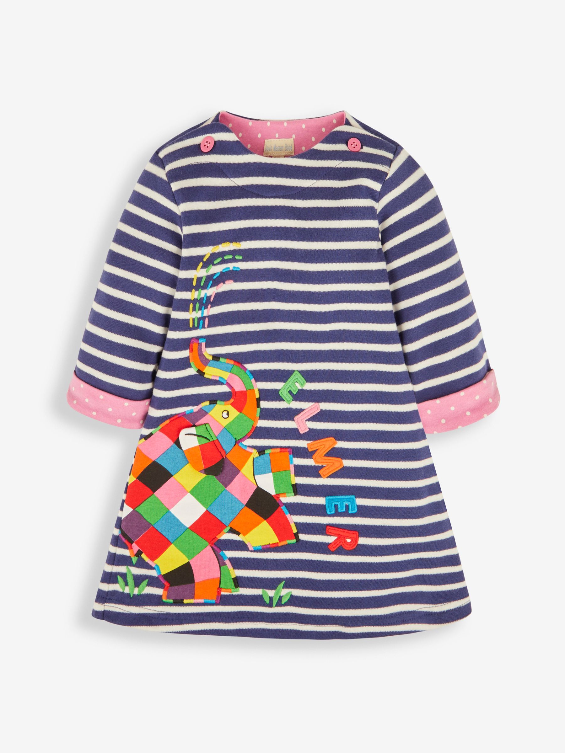 Navy Elmer Appliqué A-Line Dress - Image 1 of 4