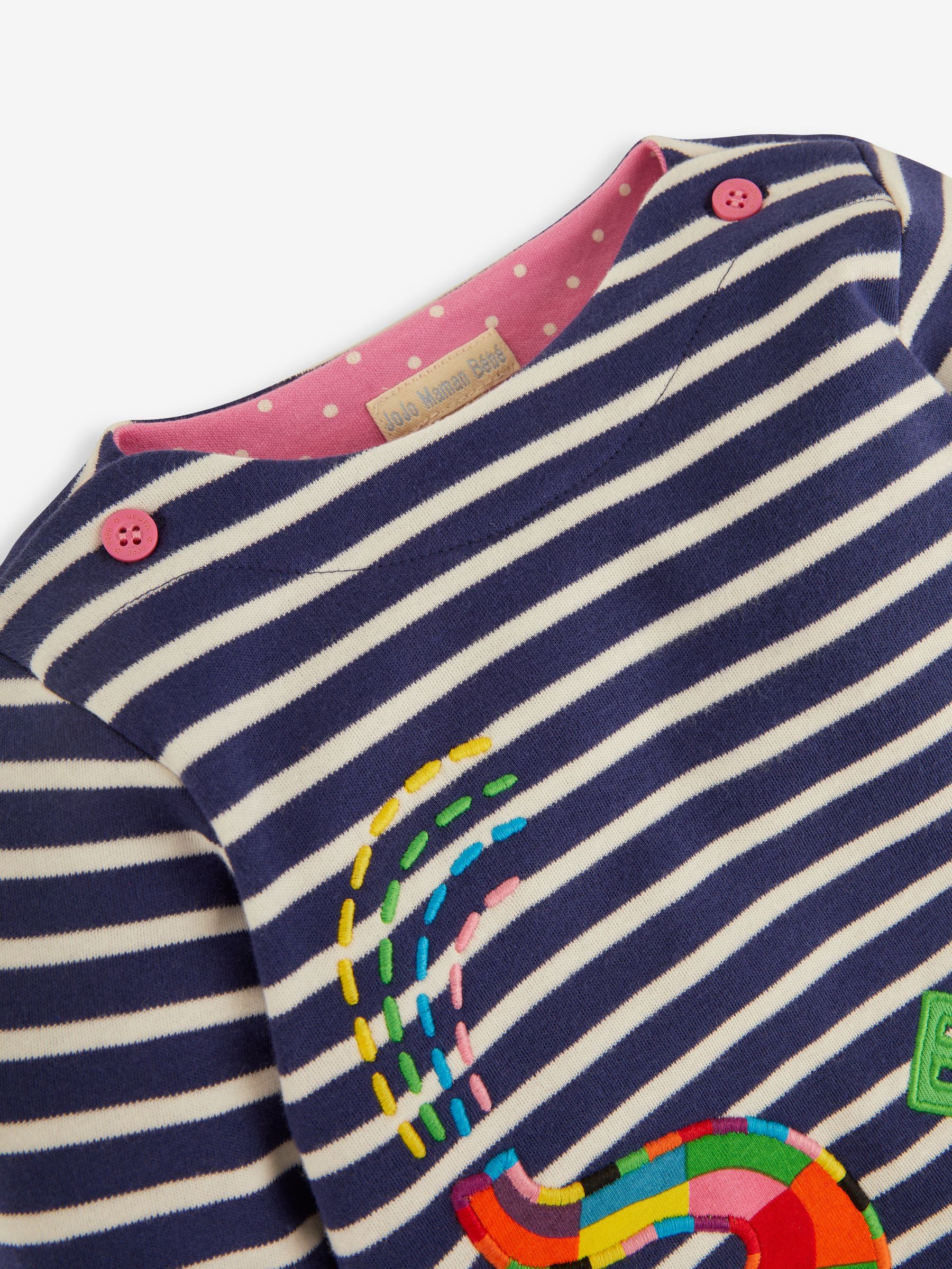 Navy Elmer Appliqué A-Line Dress - Image 2 of 4