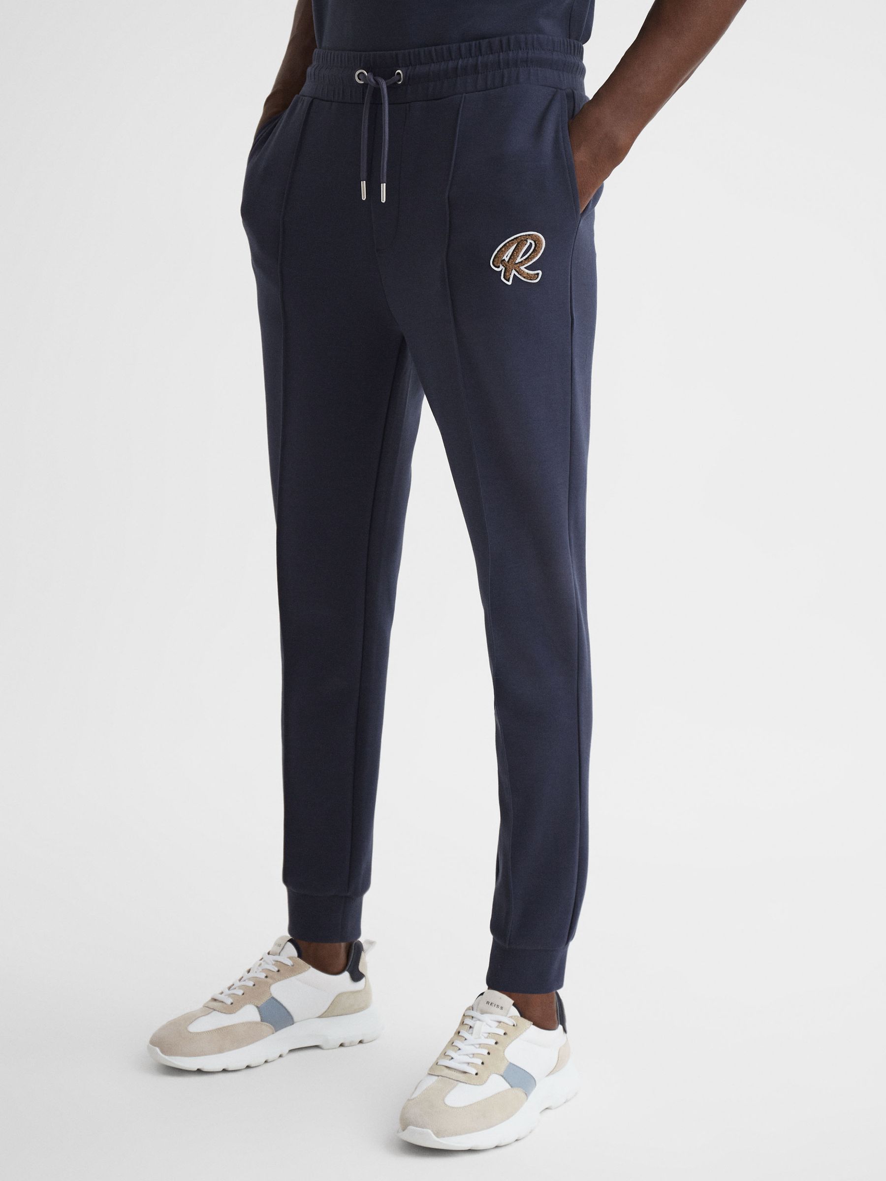 Logo Drawstring Loungewear Joggers in Airforce Blue - Image 1 of 4