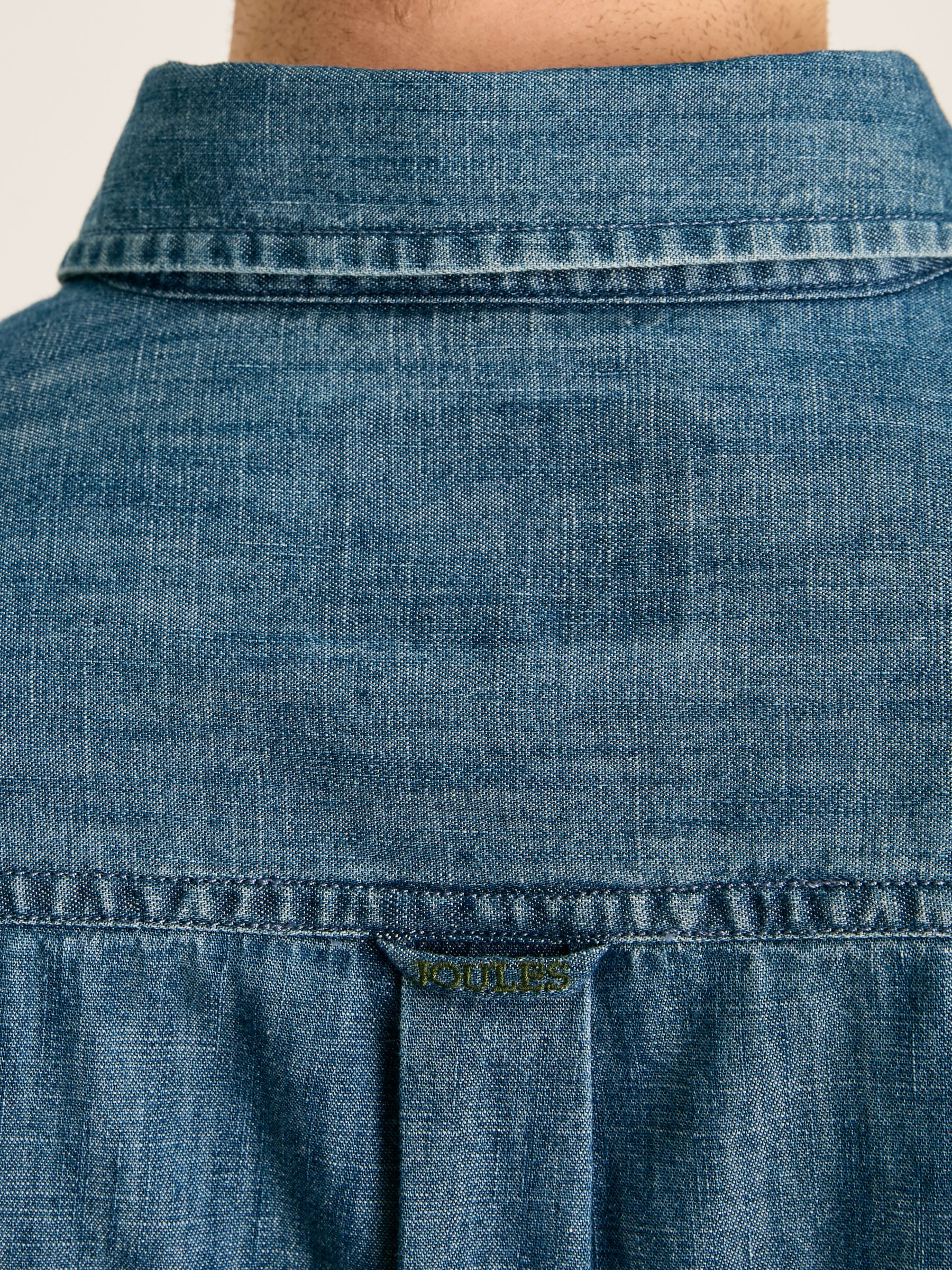 Chambray Blue Classic Fit Shirt - Image 7 of 9