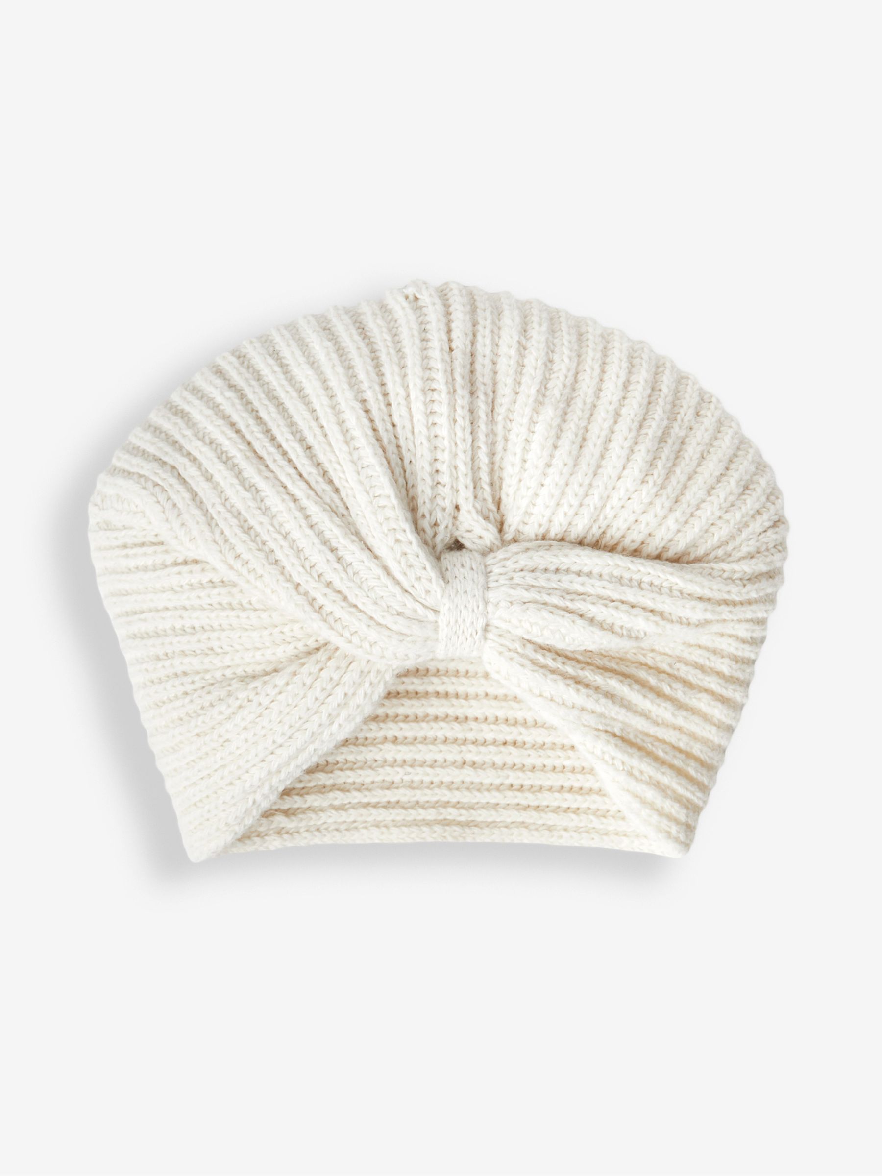 Cream Girls' Knitted Turban - Image 1 of 3