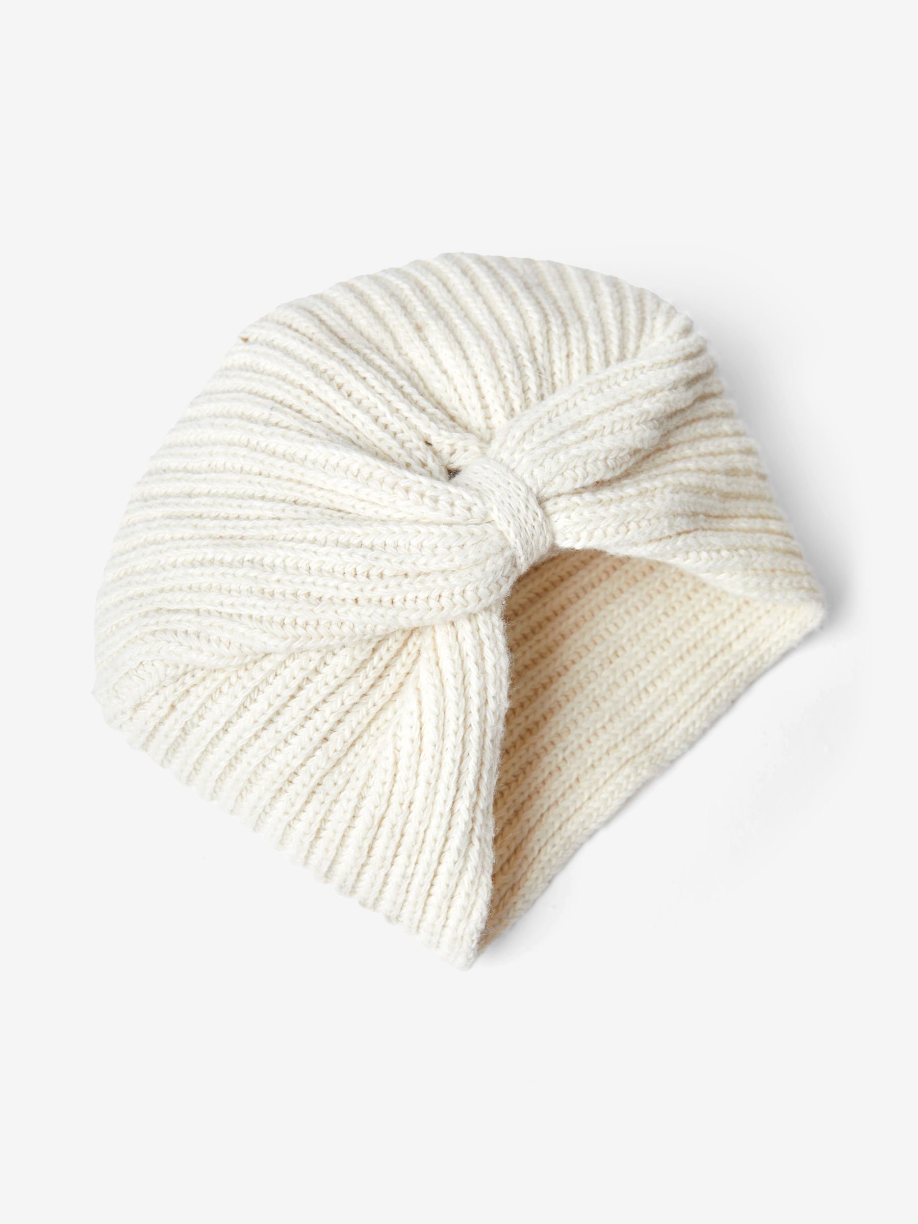 Cream Girls' Knitted Turban - Image 2 of 3