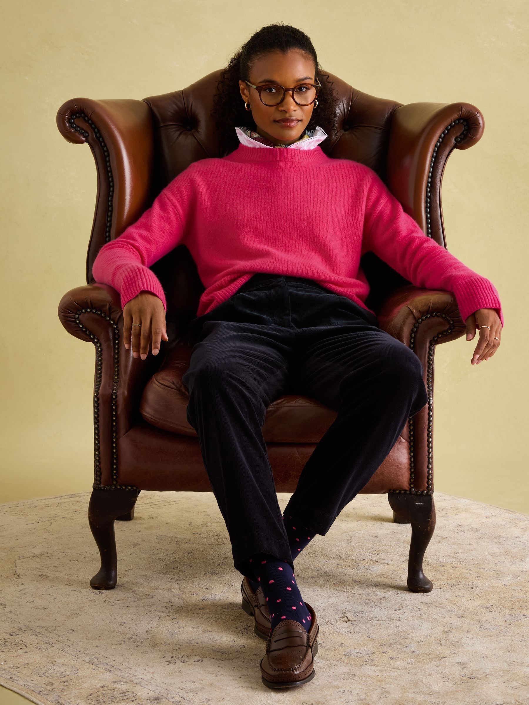 Ivy Pink 100% Cashmere Jumper - Image 6 of 7