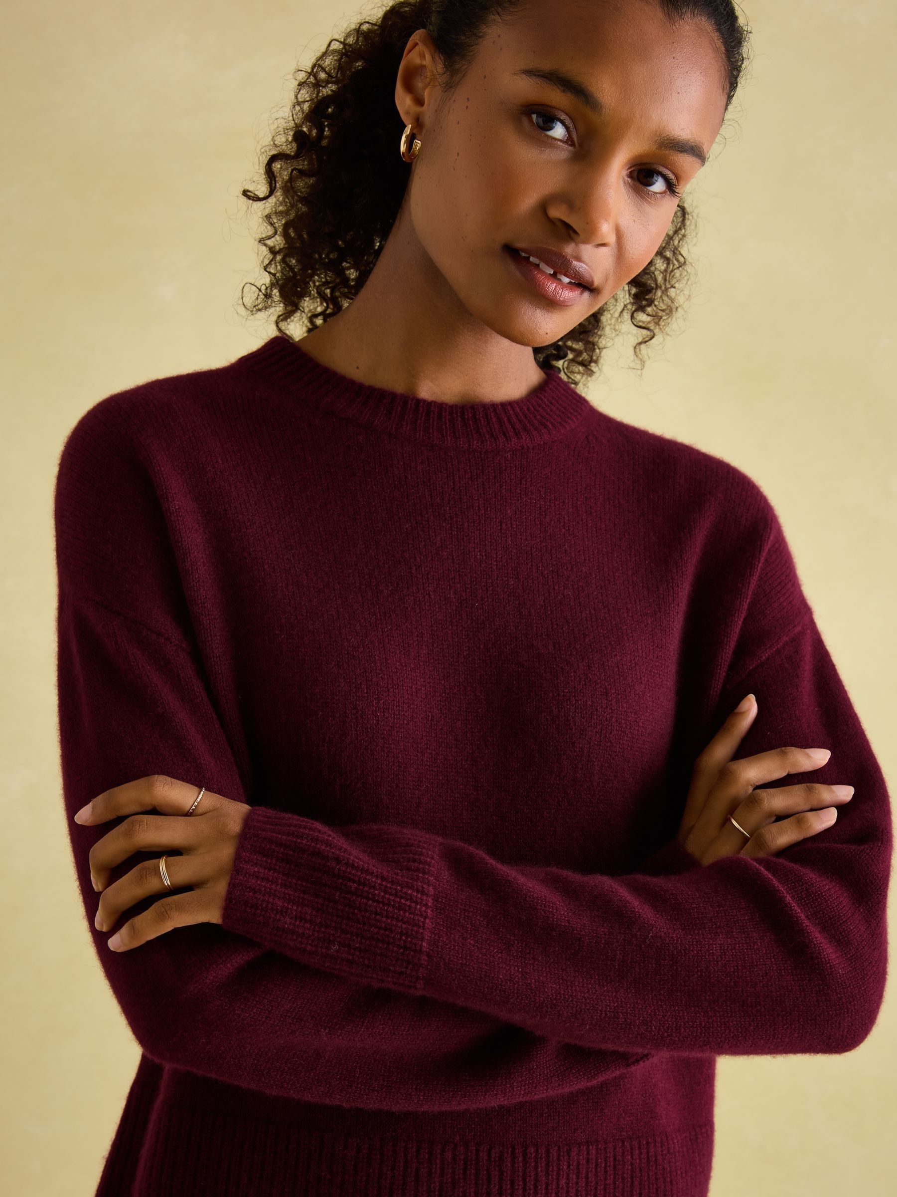 Ivy Red 100% Cashmere Jumper - Image 4 of 7