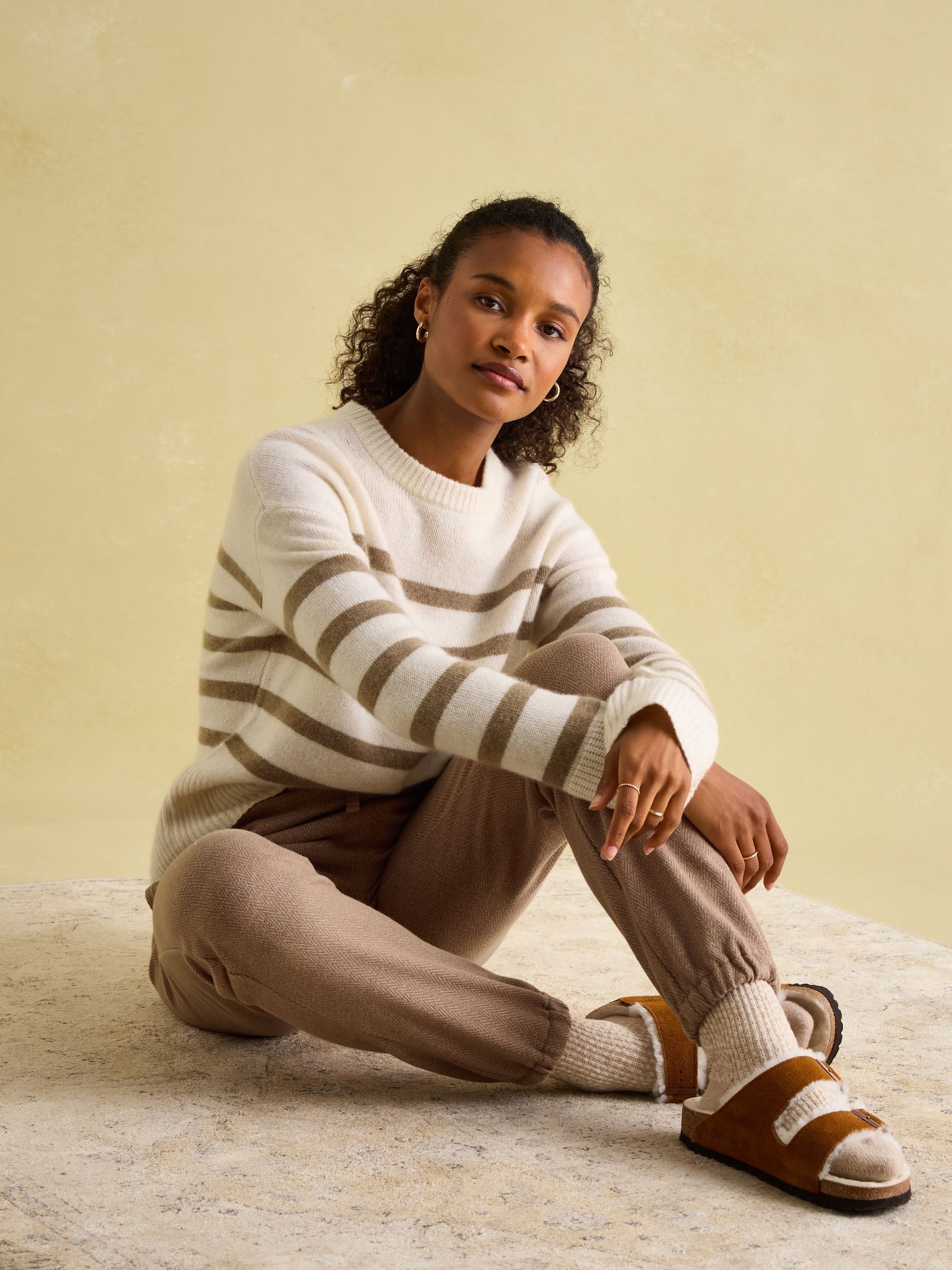 Ivy Tan Brown 100% Cashmere Jumper - Image 3 of 7