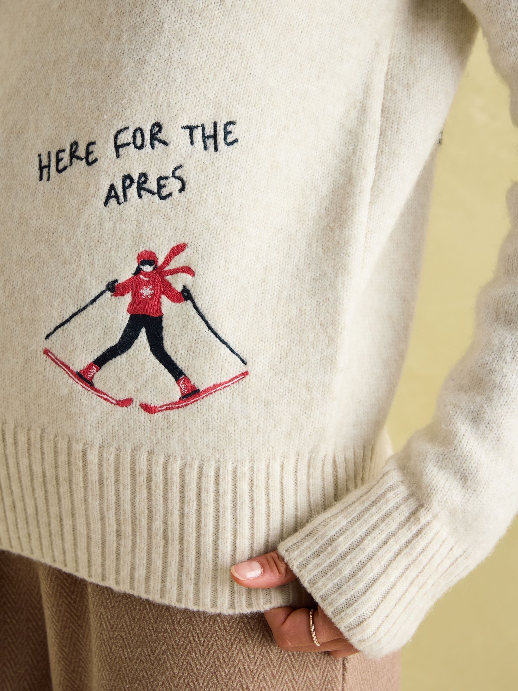 Summit Cream Quarter Zip Ski Jumper - Image 5 of 7