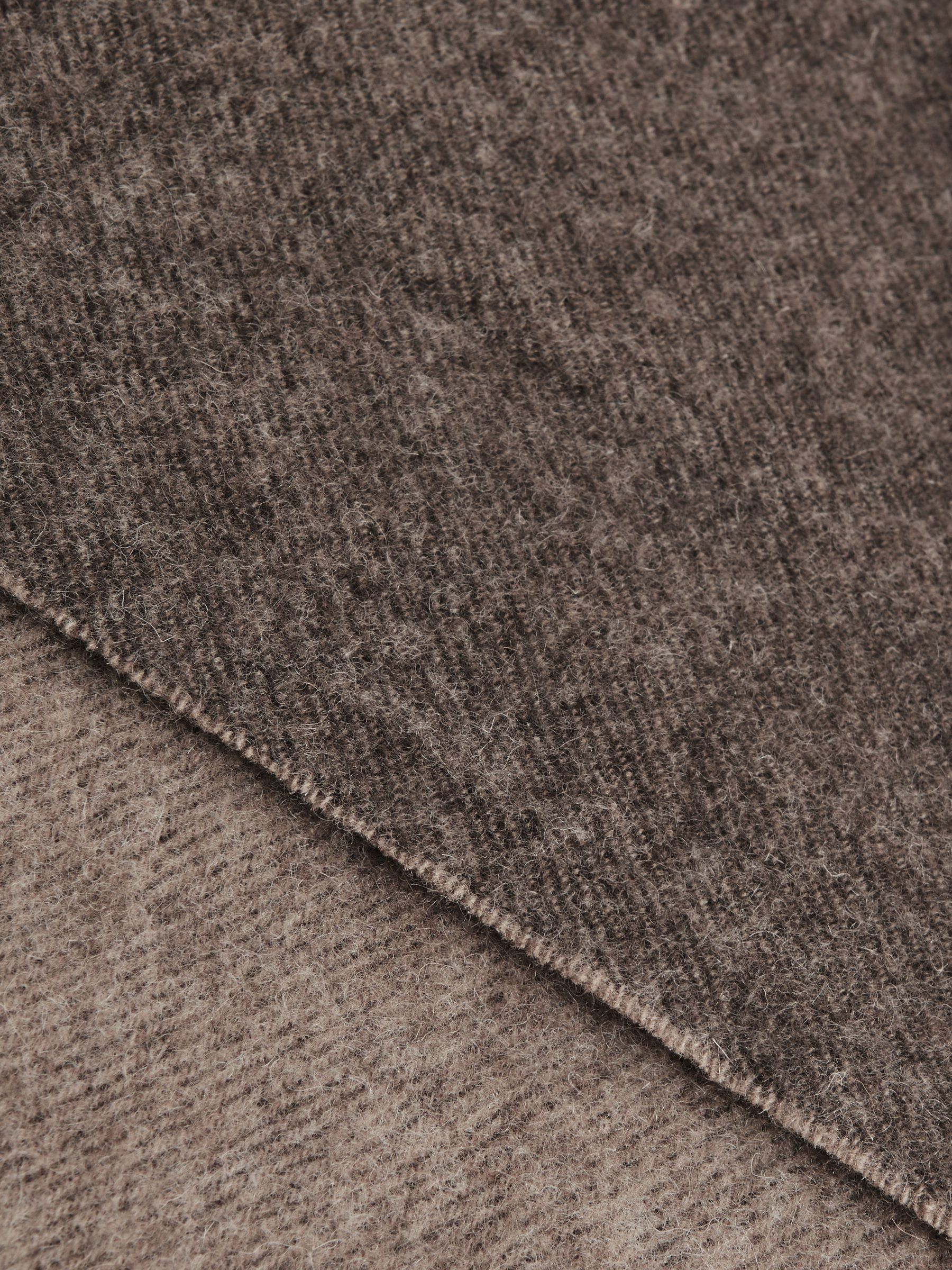 Cashmere Blend Scarf in Taupe - Image 4 of 5