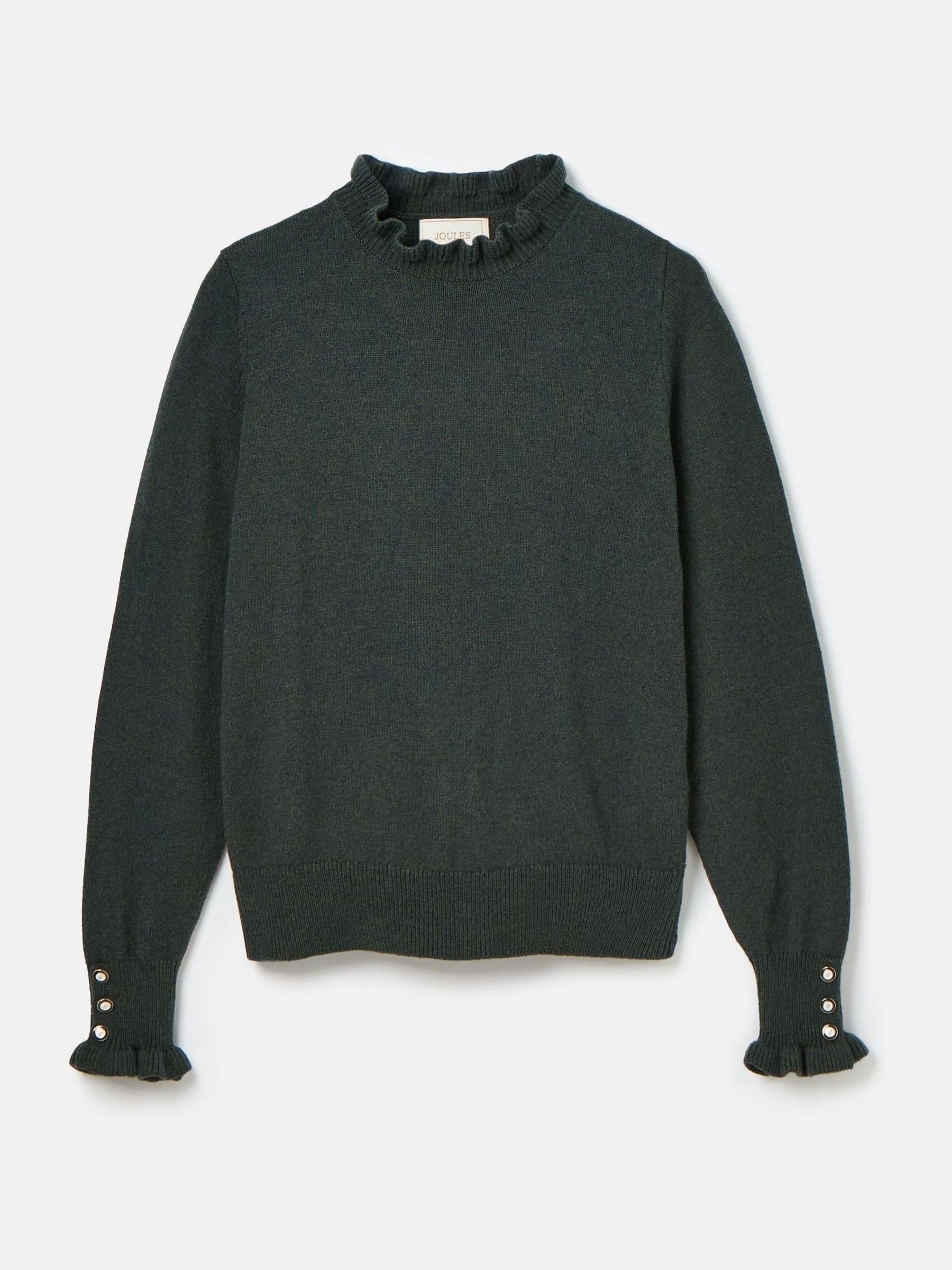 Edith Green Frill Neck Jumper - Image 6 of 6