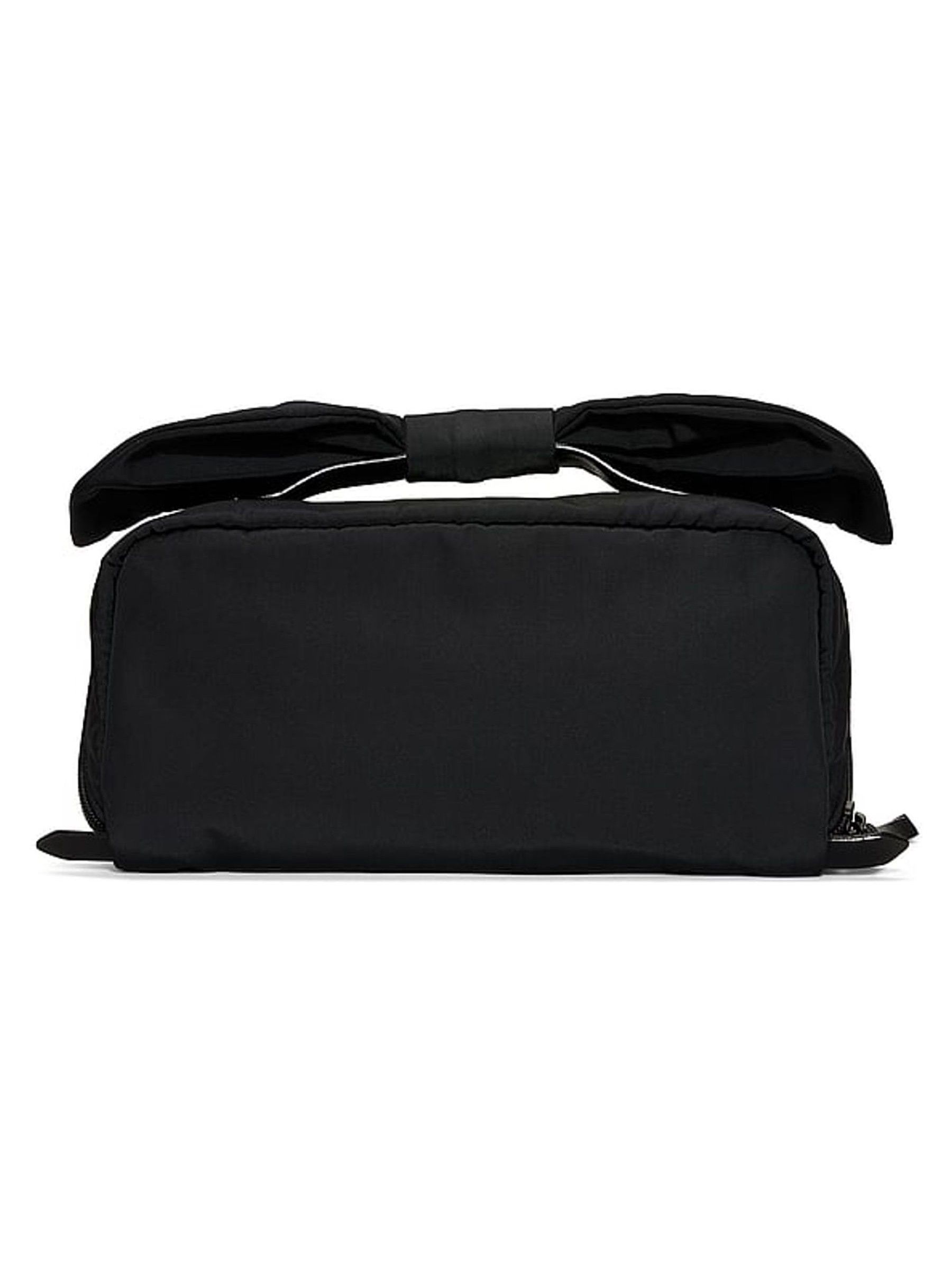 Black and Pink Ribbon Makeup Bag 3 Piece - Image 3 of 3
