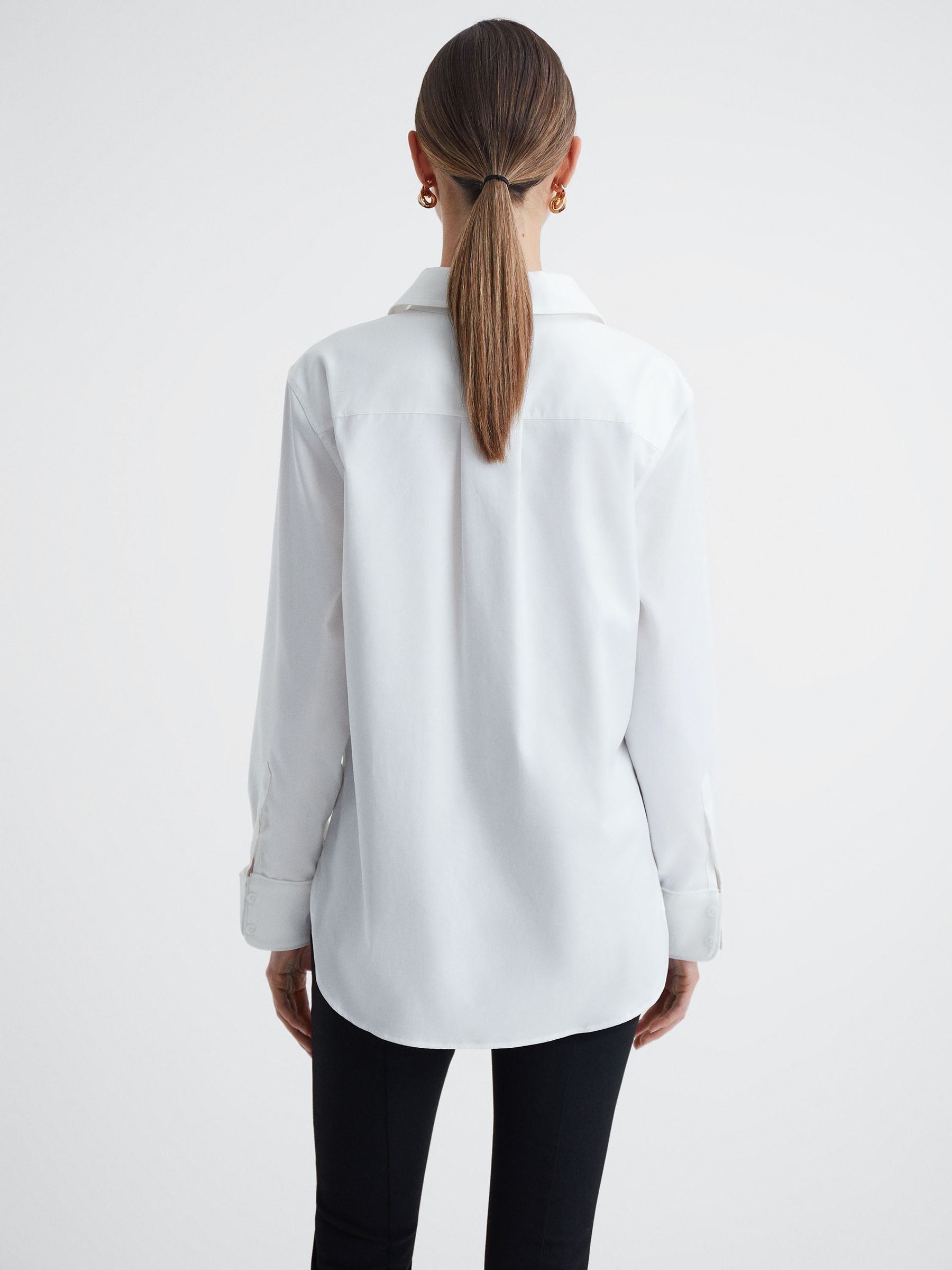 Premium Cotton Shirt in White - Image 4 of 4
