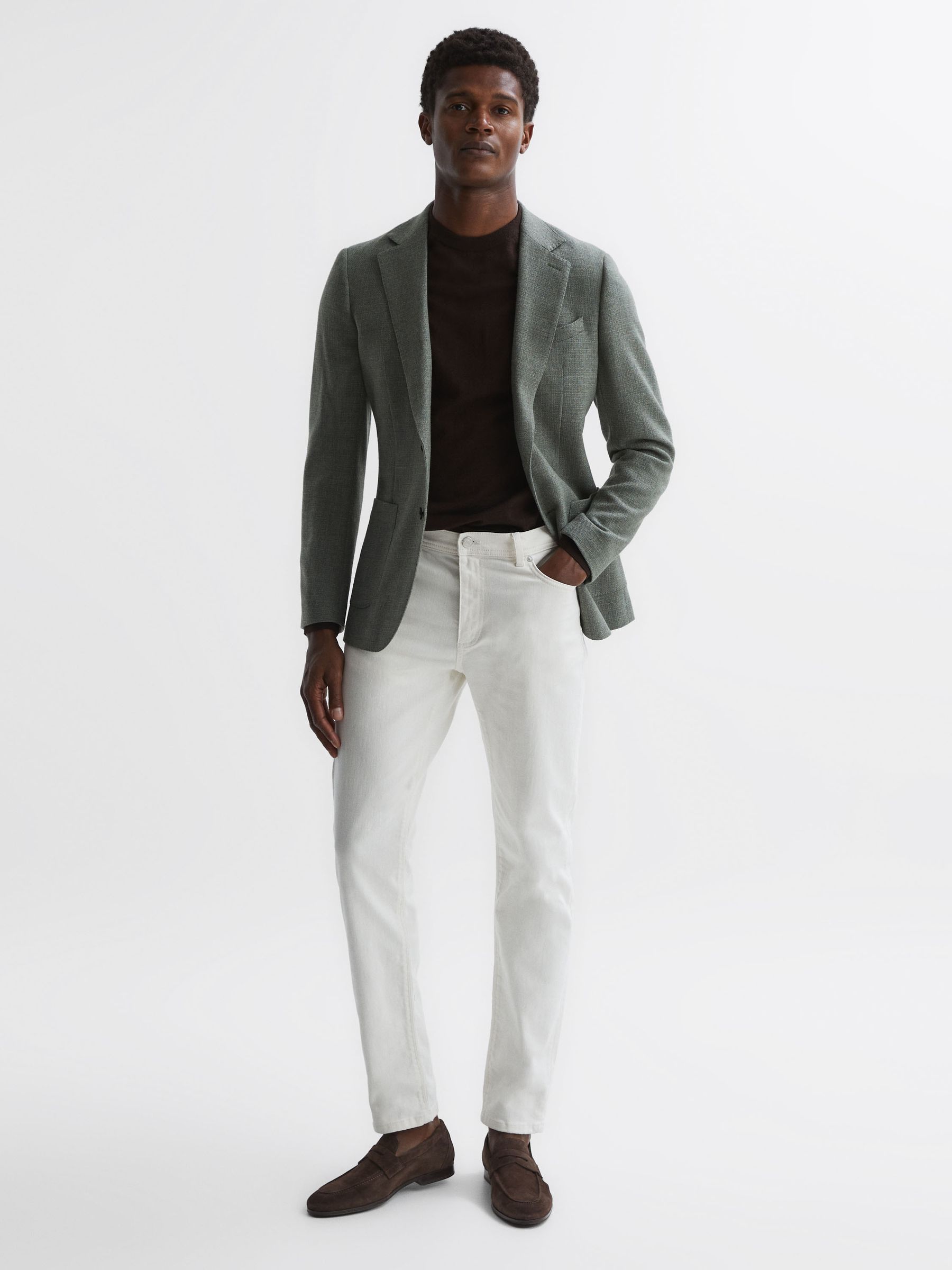 Suede Slip On Loafers in Chocolate - Image 2 of 5 Suede Slip On Loafers in Chocolate - Image 2 of 5