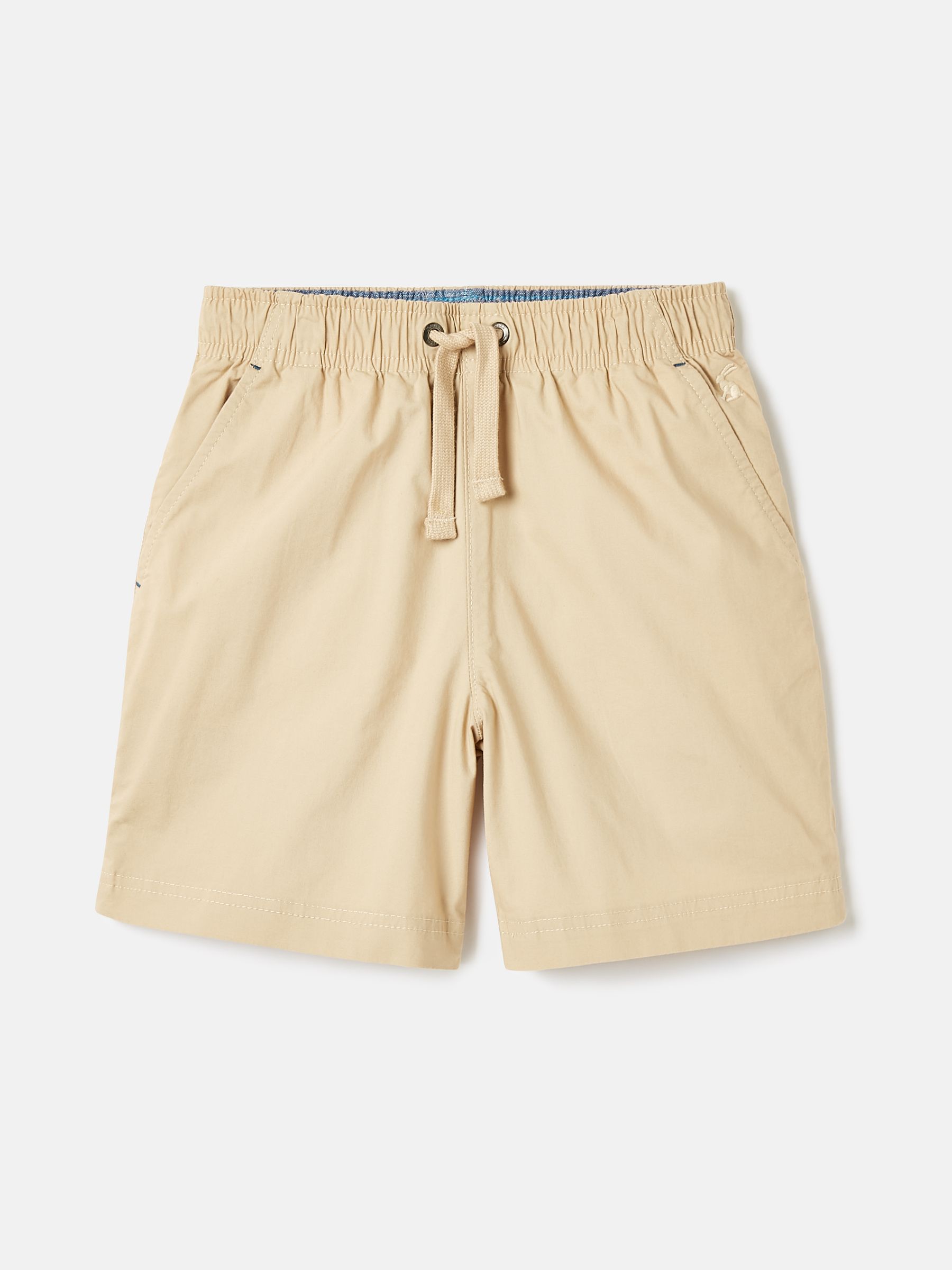 Quayside Beige Elastic Waist Chino Shorts - Image 1 of 5