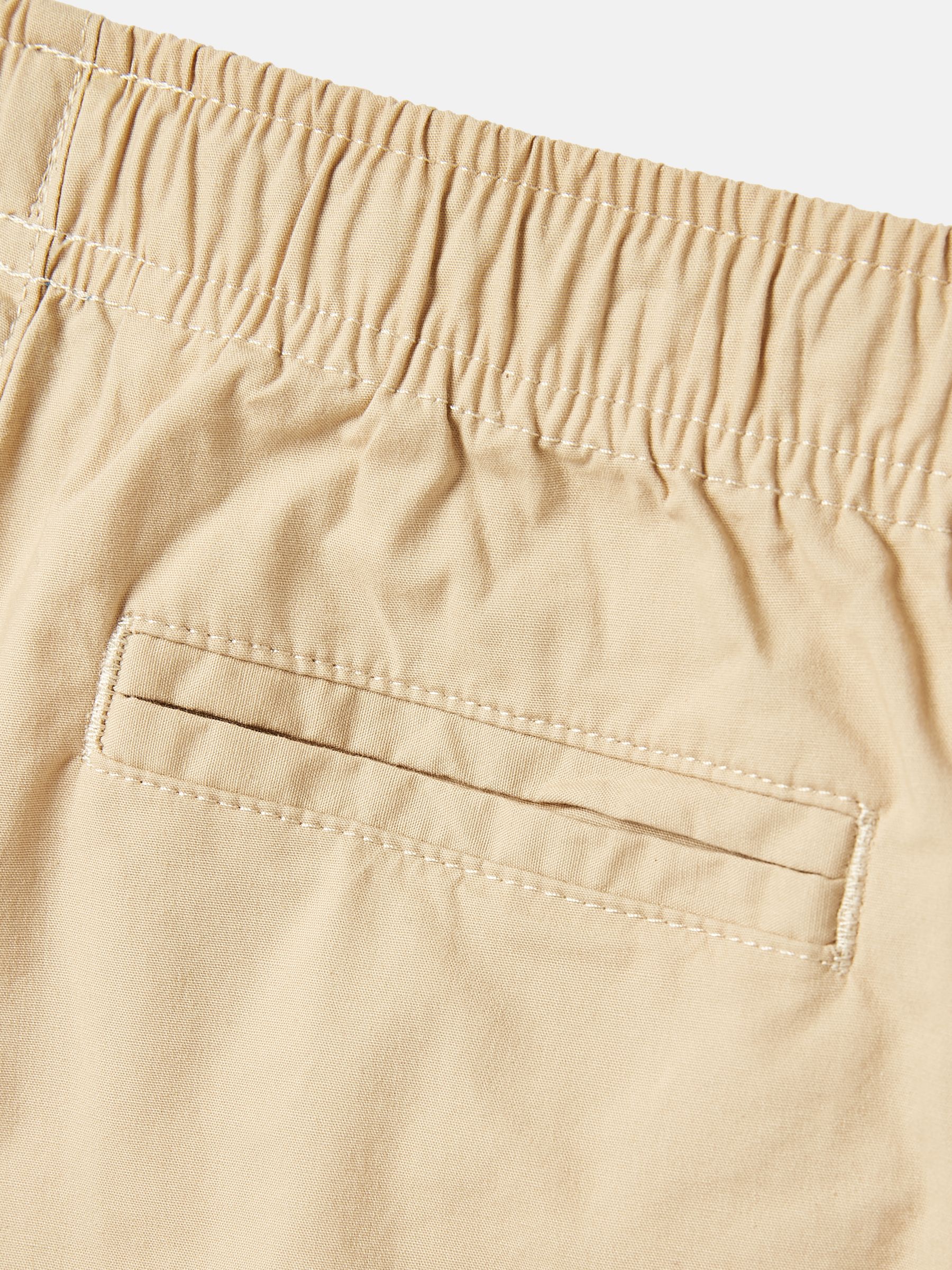 Quayside Beige Elastic Waist Chino Shorts - Image 5 of 5