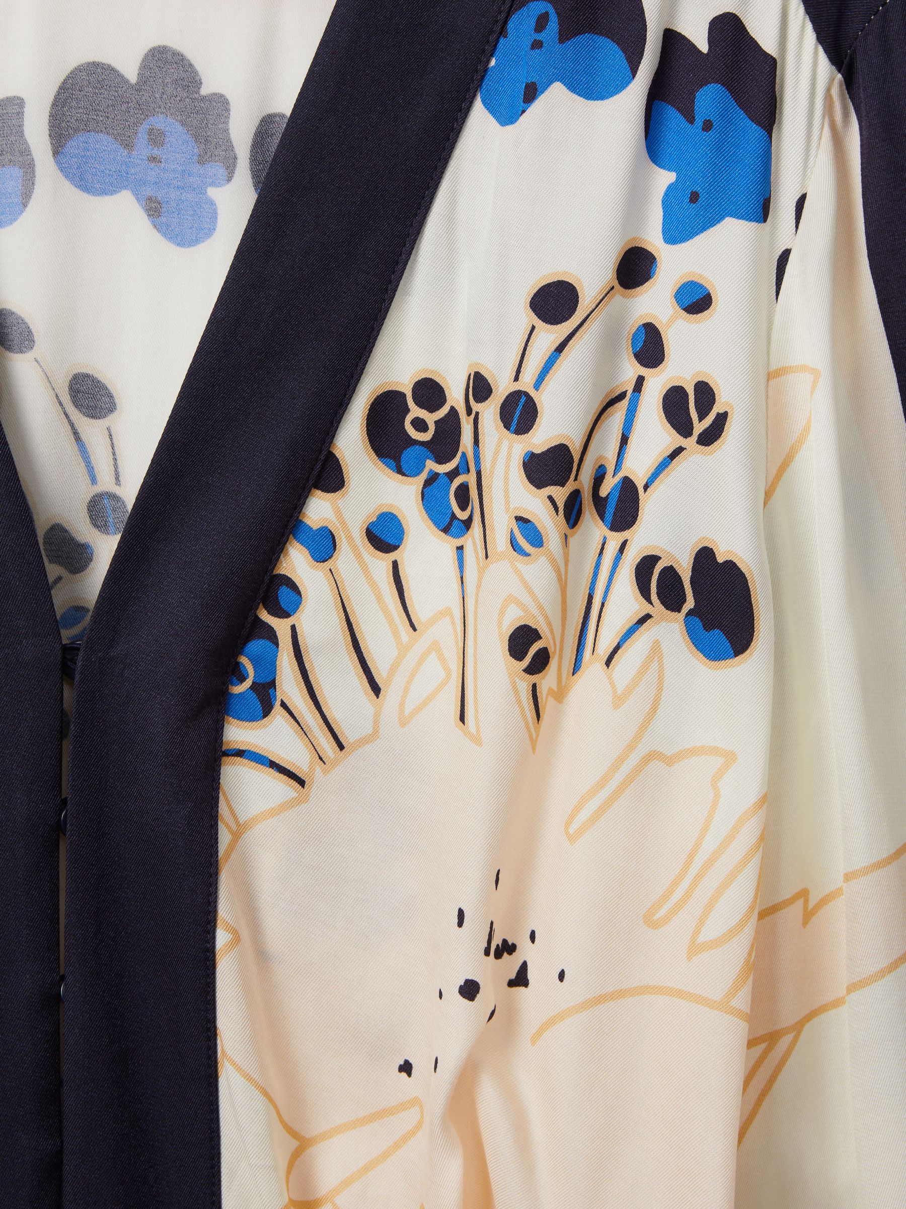 Printed Belted Playsuit in Blue - Image 6 of 6