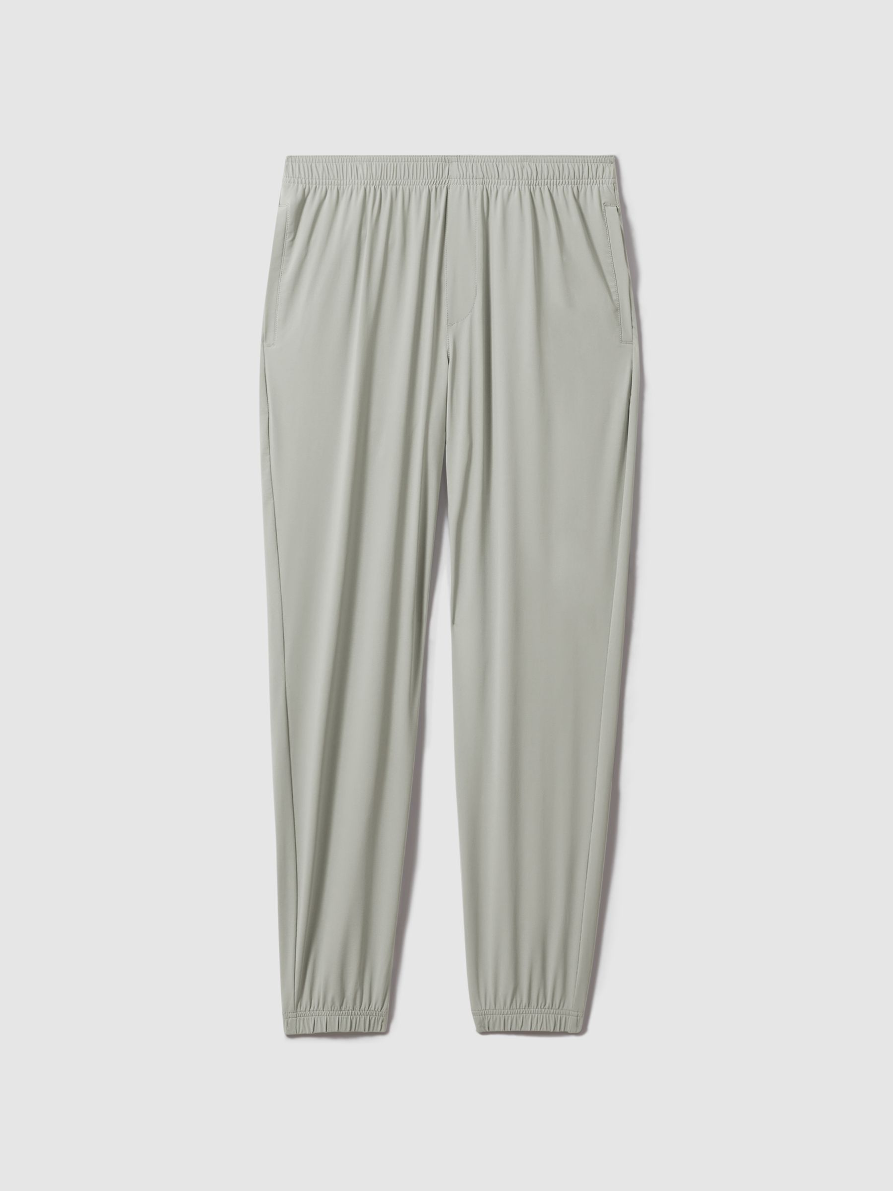 Technical Elasticated Waist Joggers in Light Sage Green - Image 2 of 5