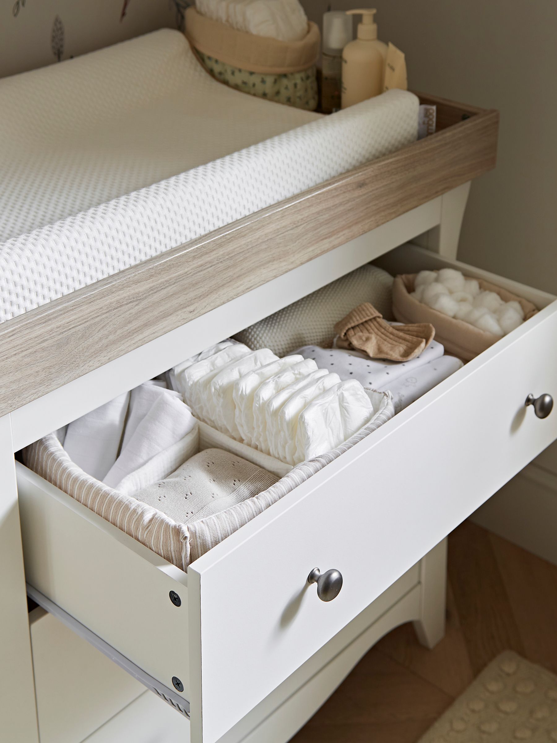 CuddleCo White Ash Clara Dresser Changer - Image 3 of 4