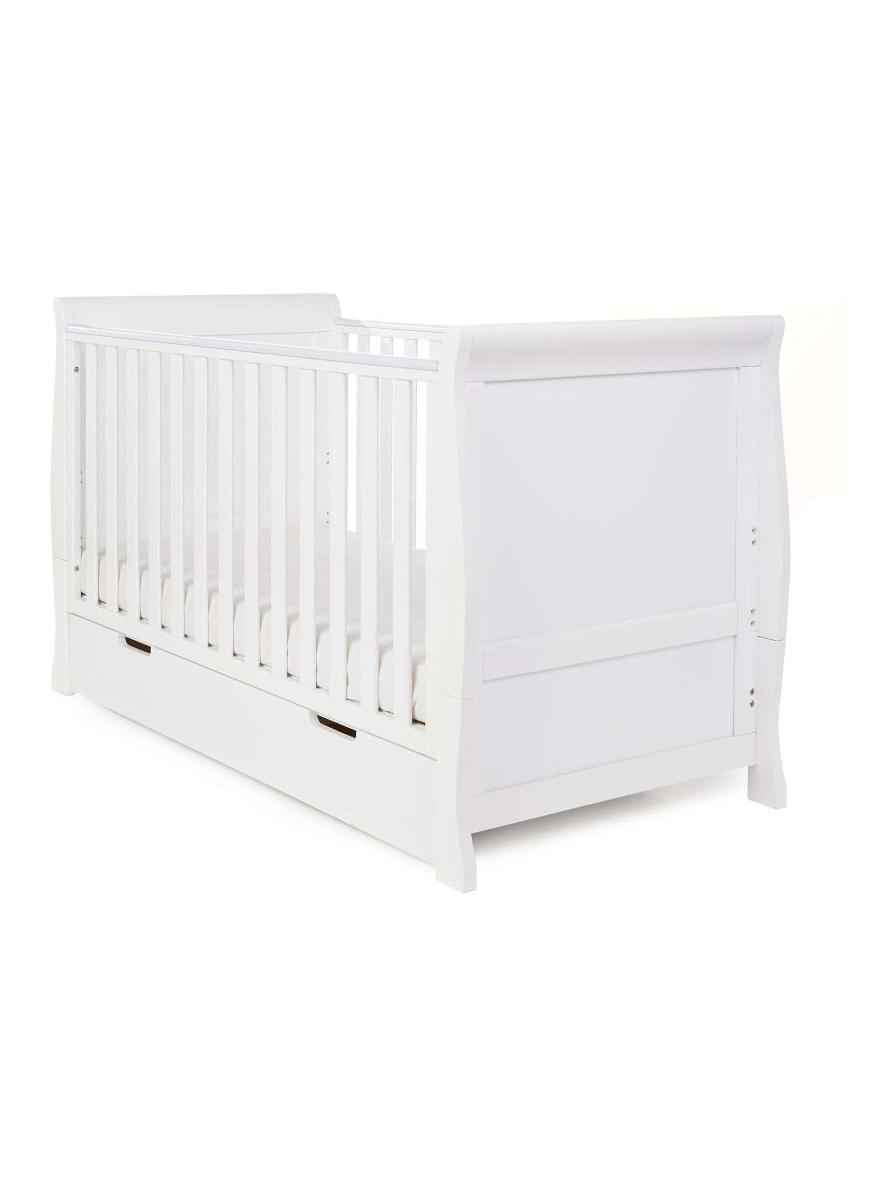Obaby White Stamford Classic Regular Cot Bed - Image 3 of 6