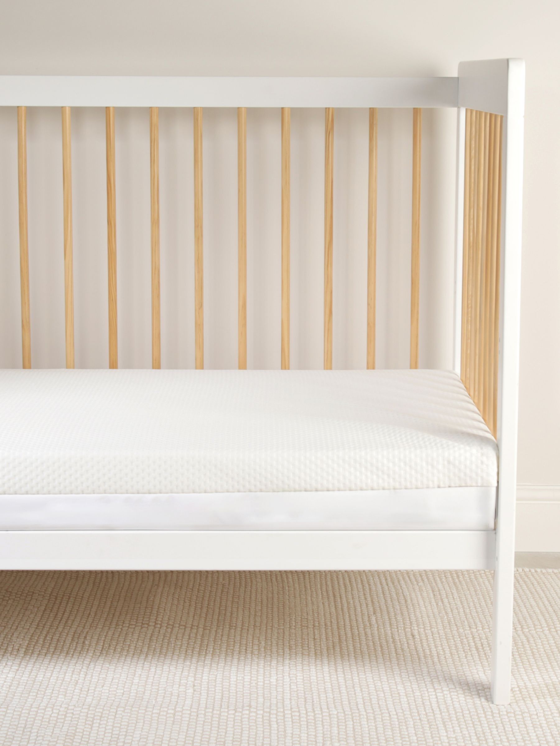 Cuddleco White Hypoallergenic Pocket Sprung Cot Mattress - Image 1 of 6