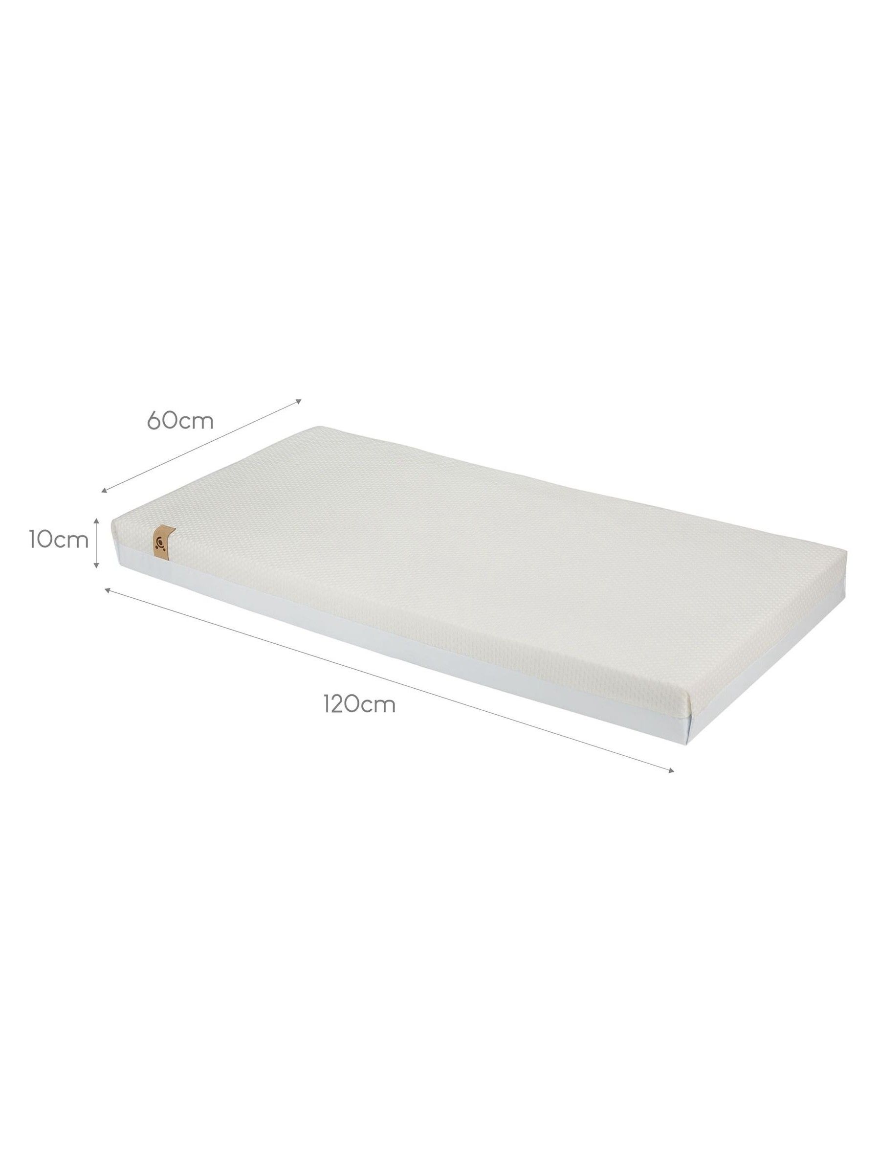 Cuddleco White Hypoallergenic Pocket Sprung Cot Mattress - Image 4 of 6