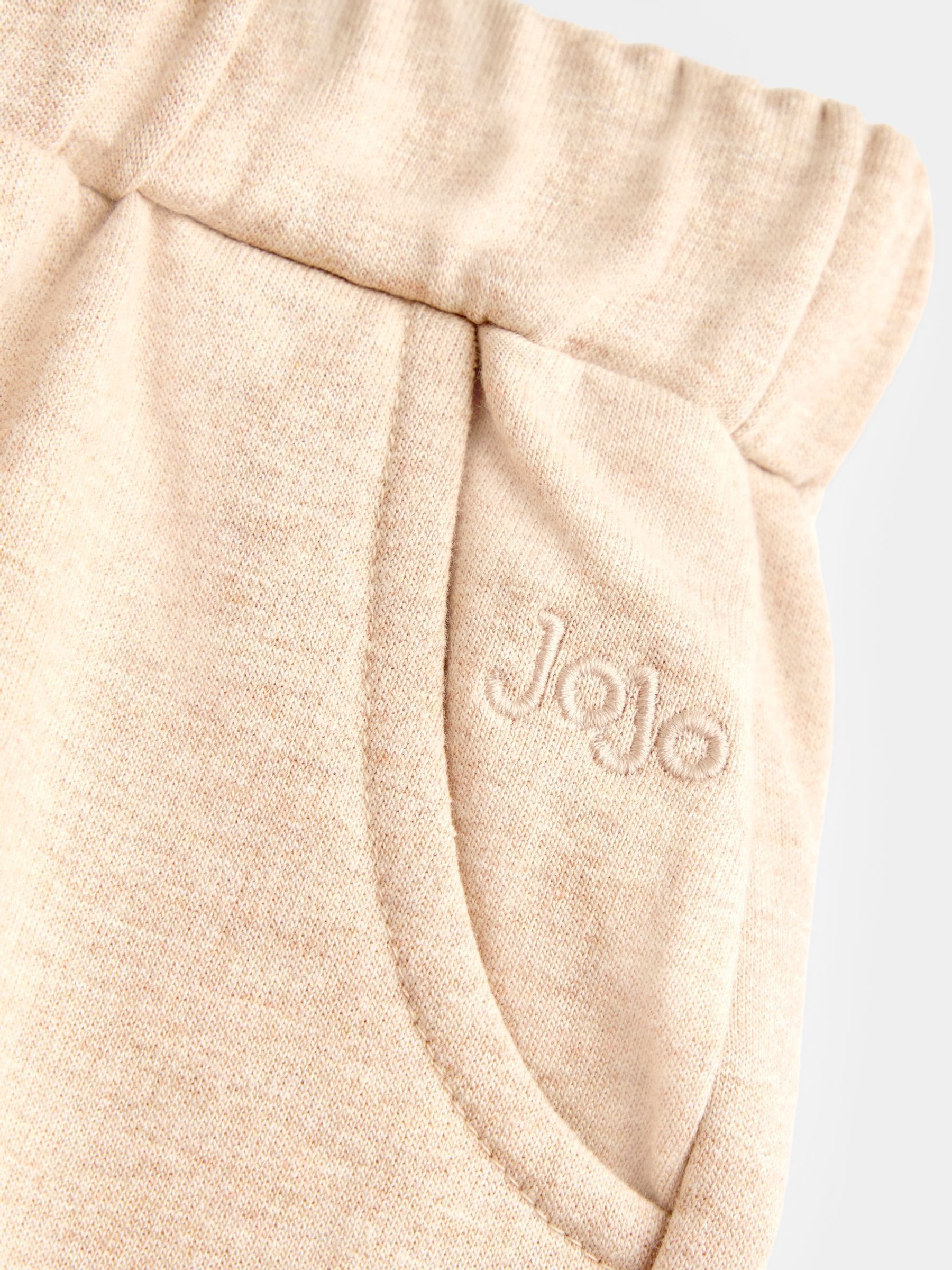 Natural Cream & Khaki 3-Pack Straight Leg Joggers - Image 8 of 10