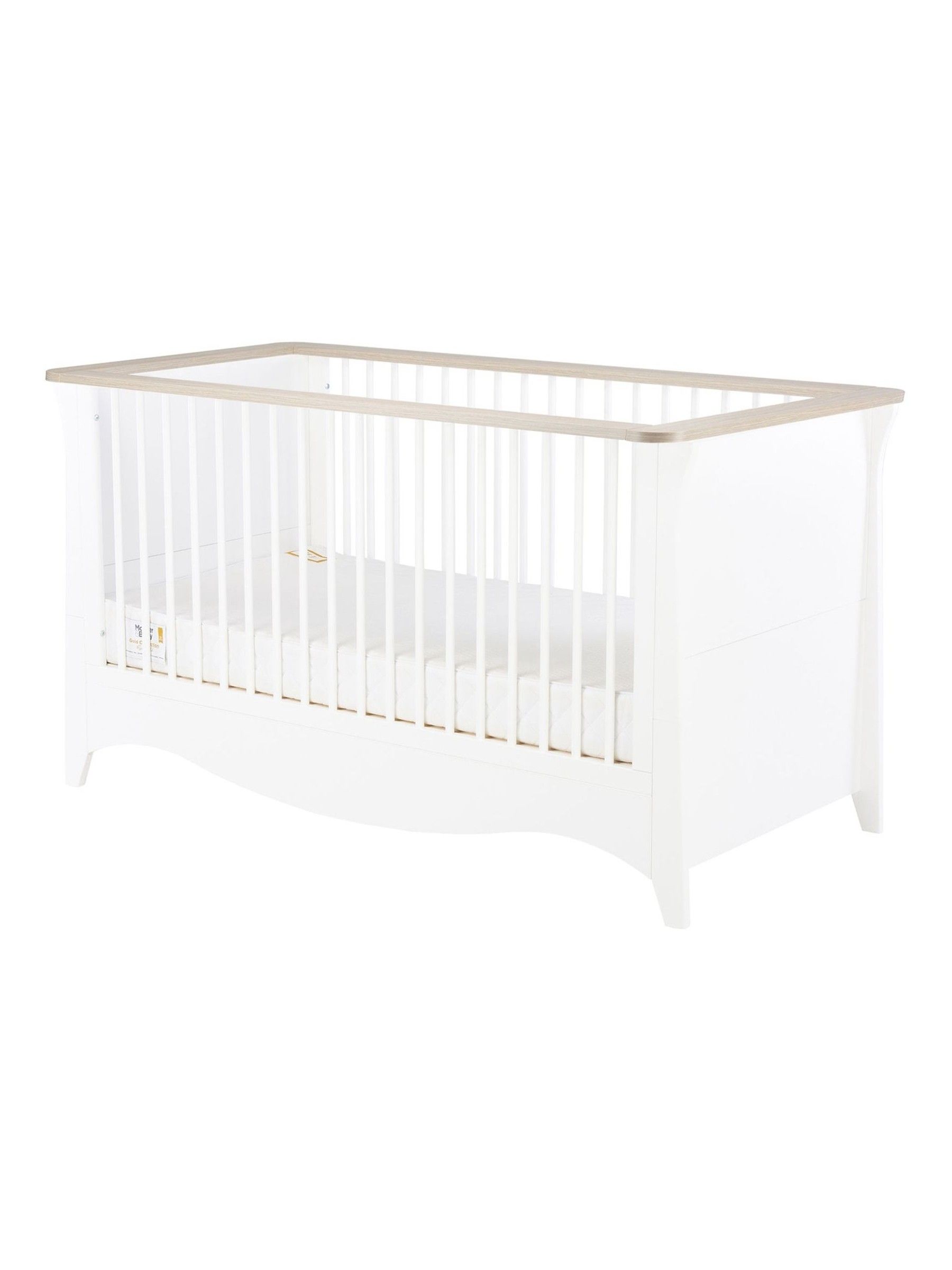 CuddleCo White Ash Clara Cot Bed - Image 5 of 7