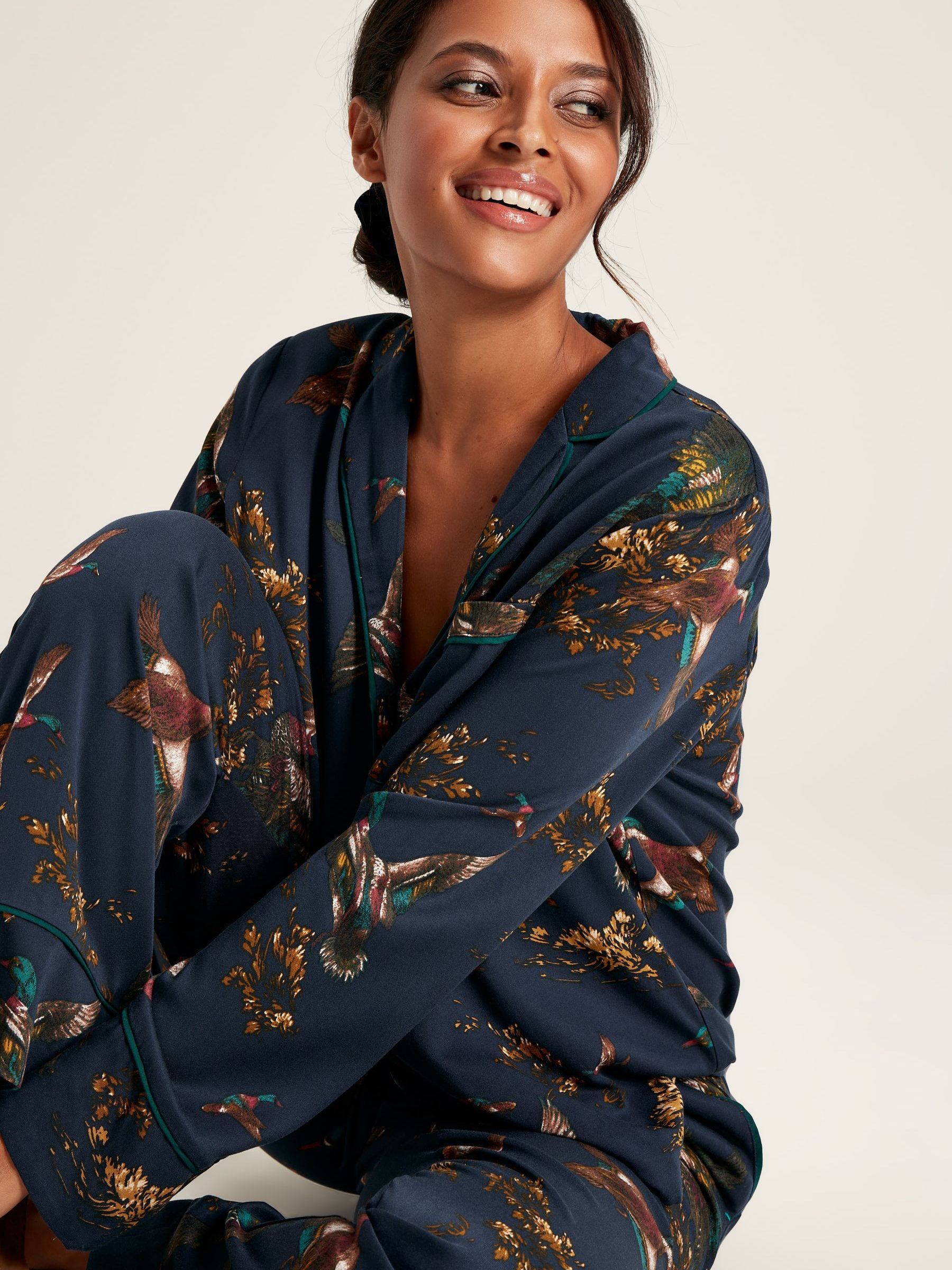 Alma Navy Pyjama Set - Image 3 of 6