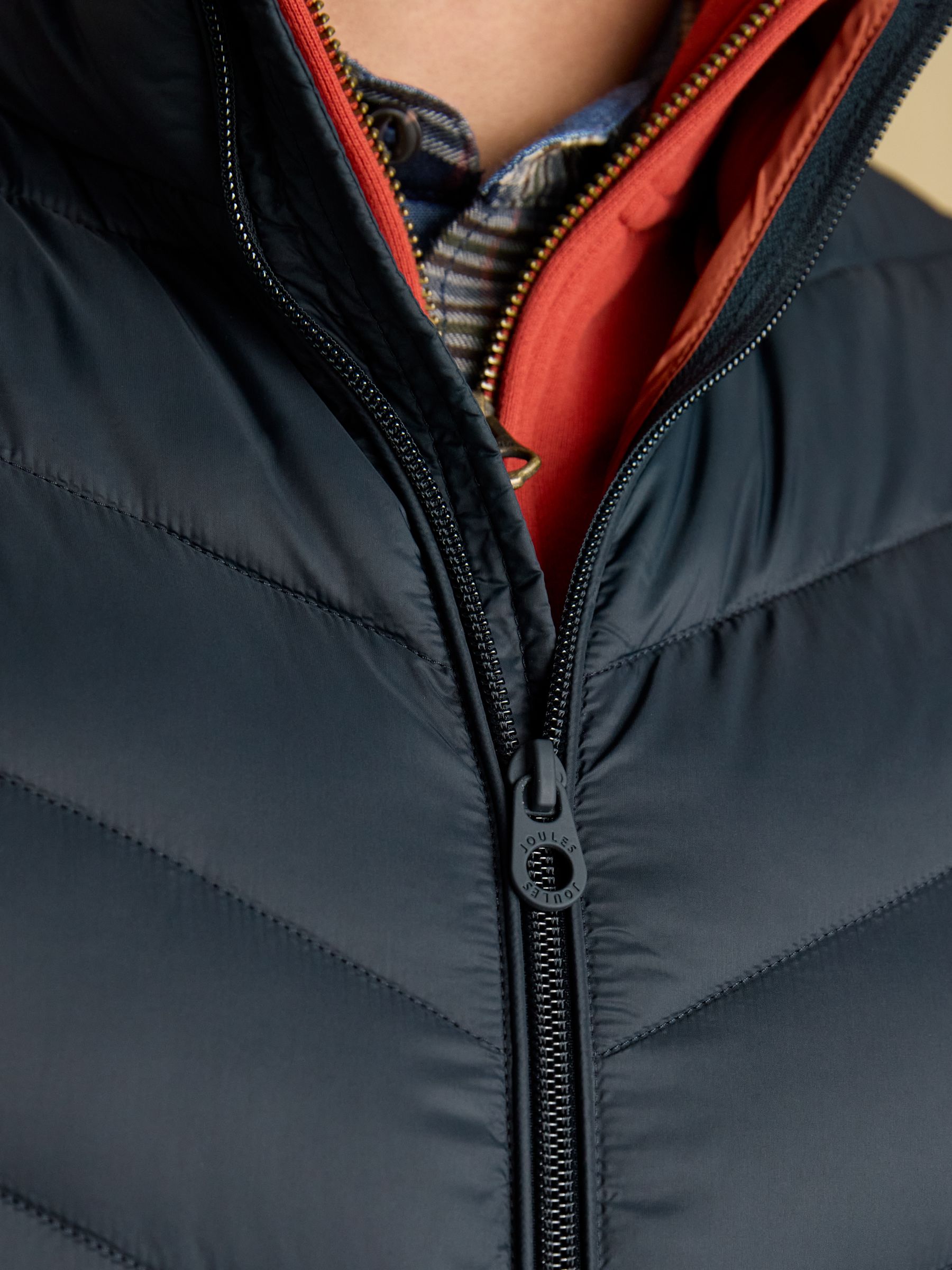 Garrett Navy Showerproof Padded Gilet - Image 7 of 8