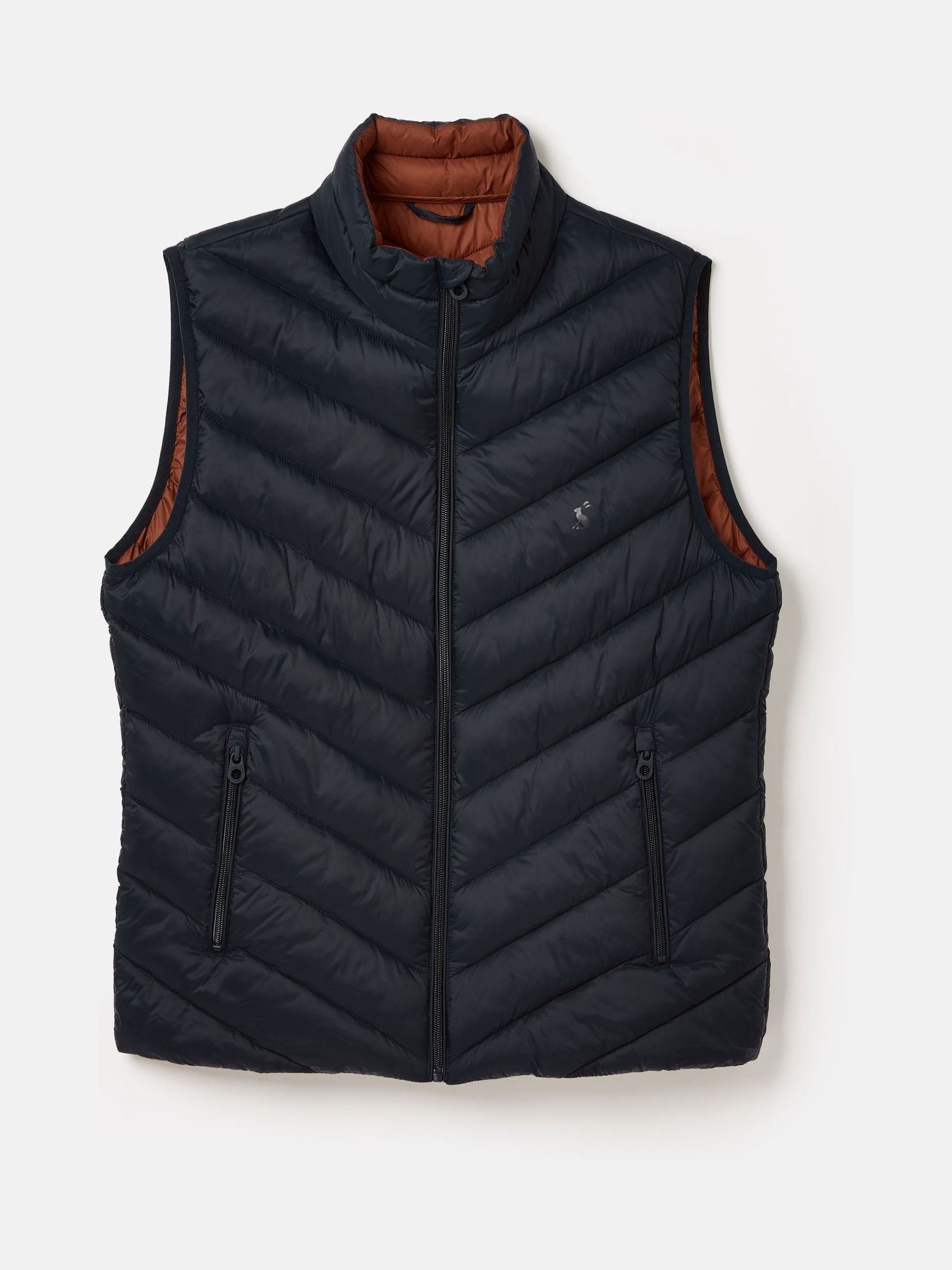 Garrett Navy Showerproof Padded Gilet - Image 9 of 9