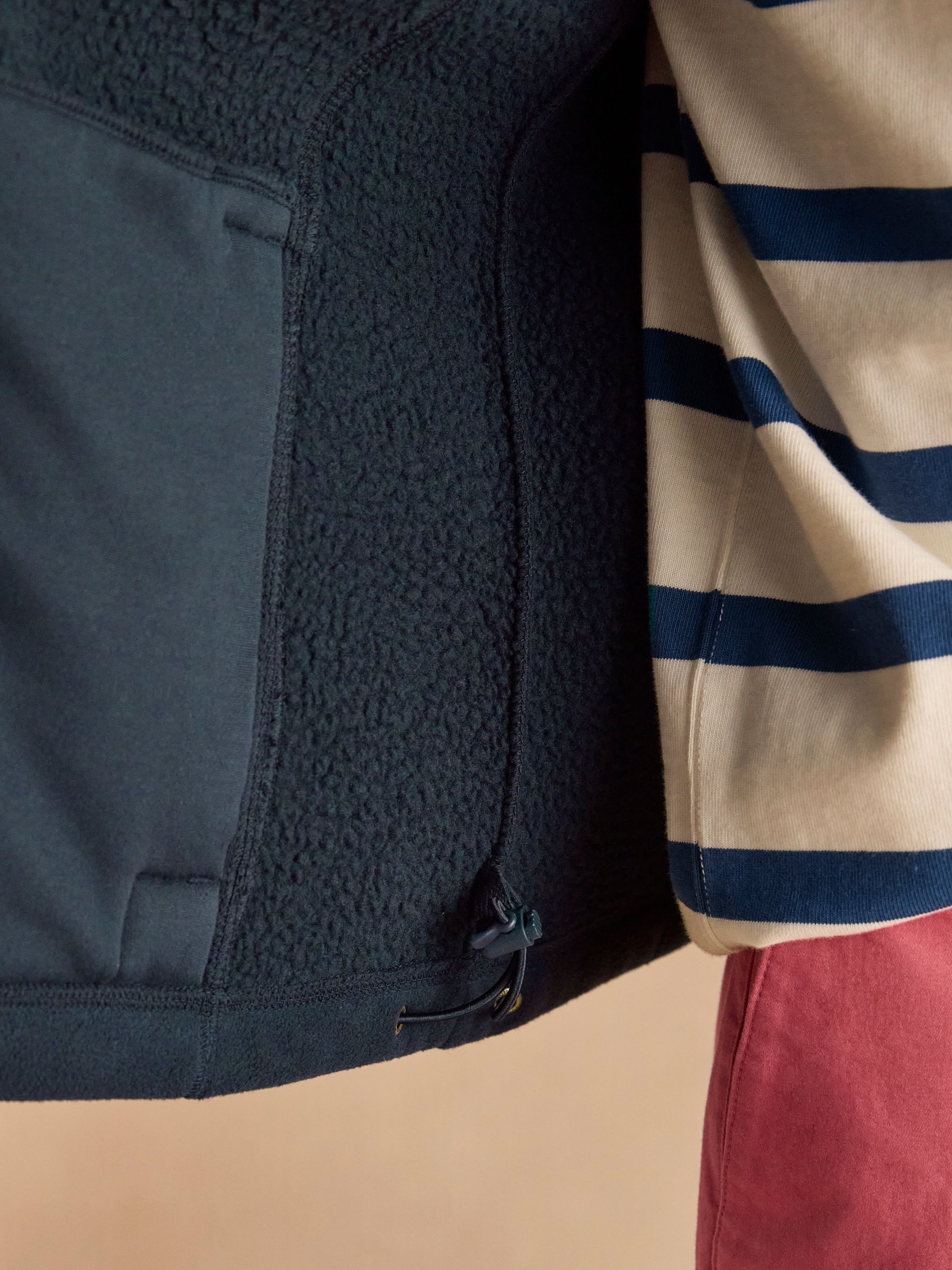 Greenfield Navy Blue Full Zip Fleece Gilet - Image 8 of 10