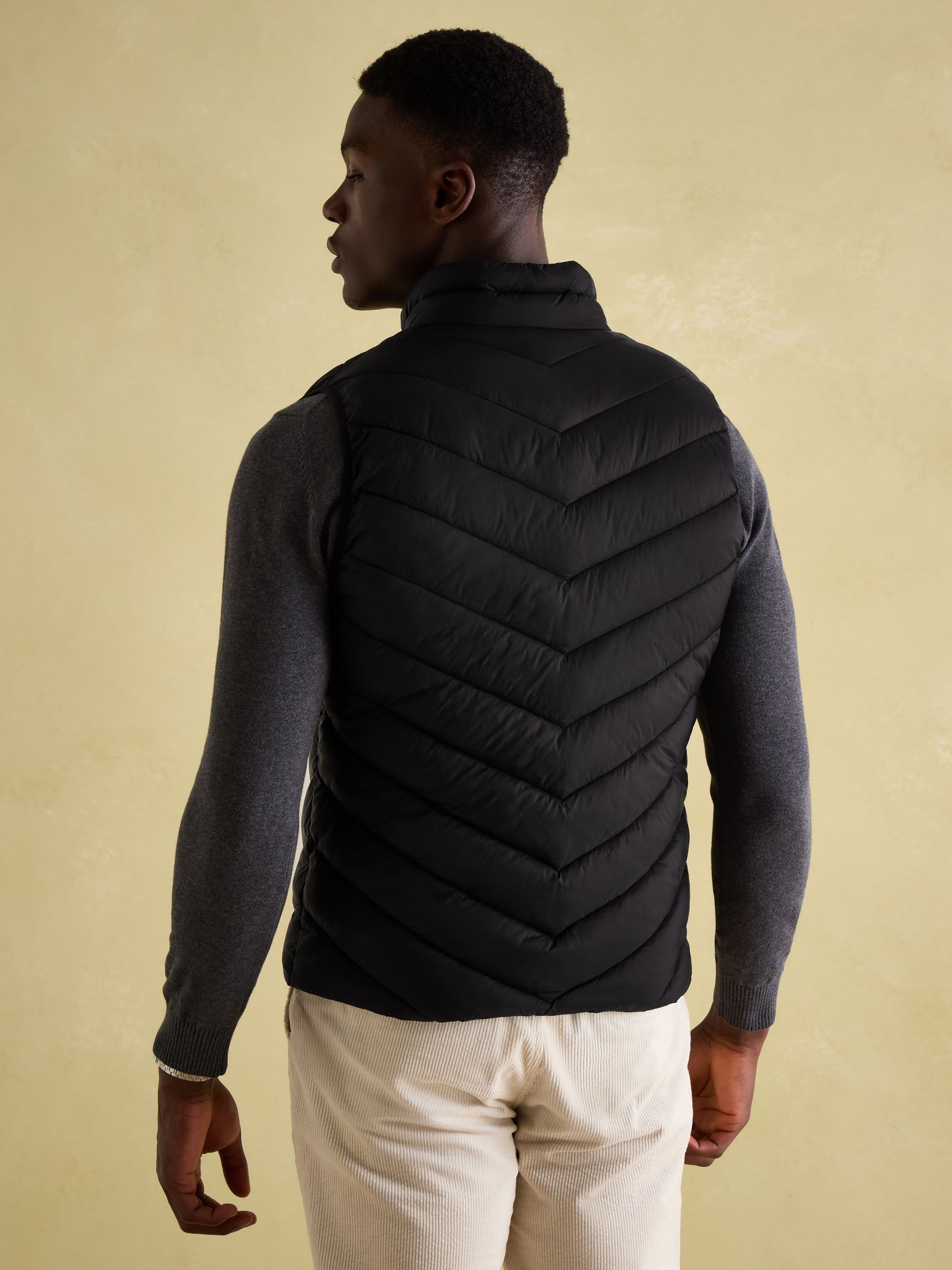 Garrett Black Showerproof Padded Gilet - Image 2 of 7