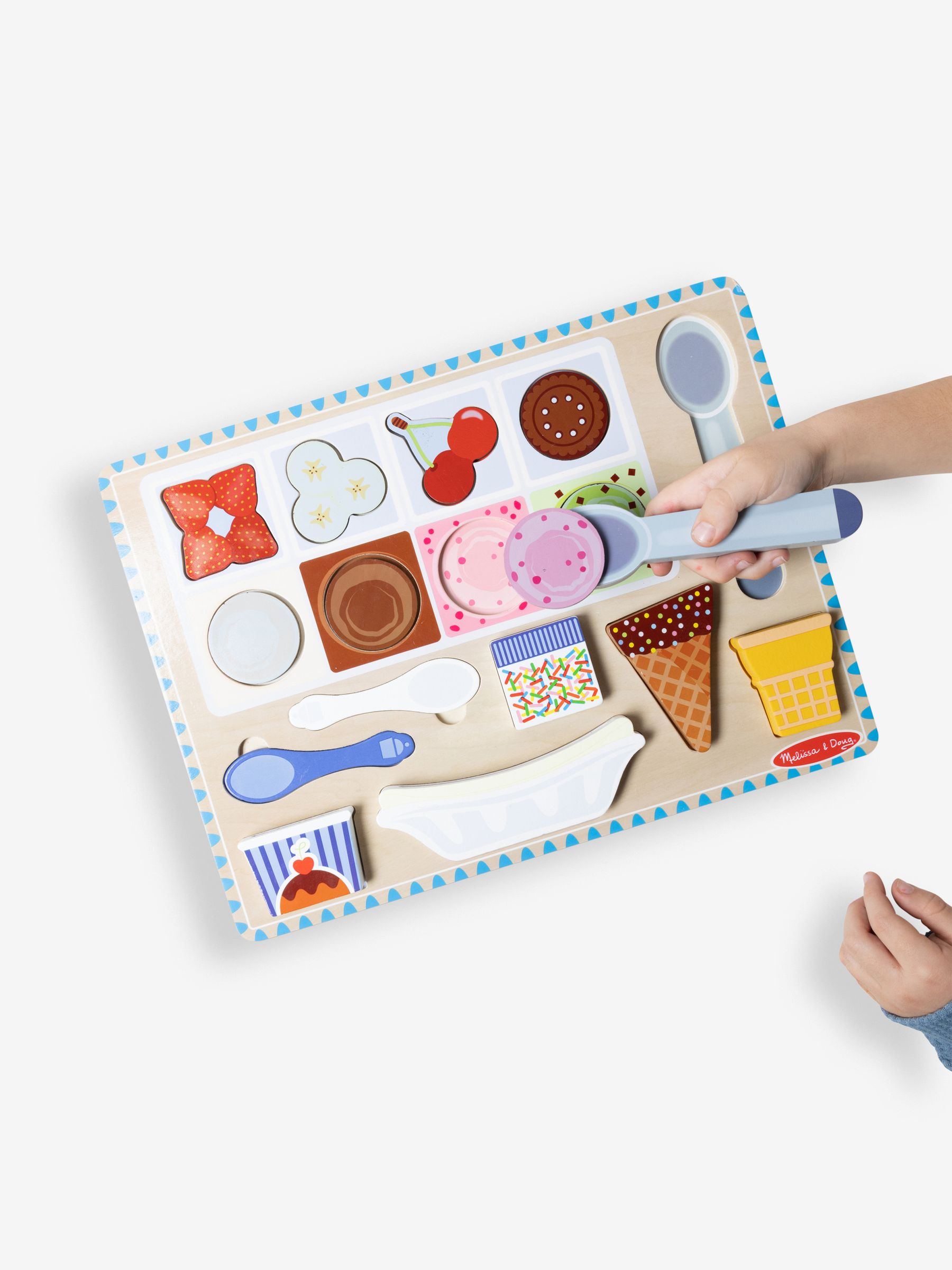 Melissa & Doug Wooden Magnetic Ice Cream Puzzle & Play Set - Image 1 of 3