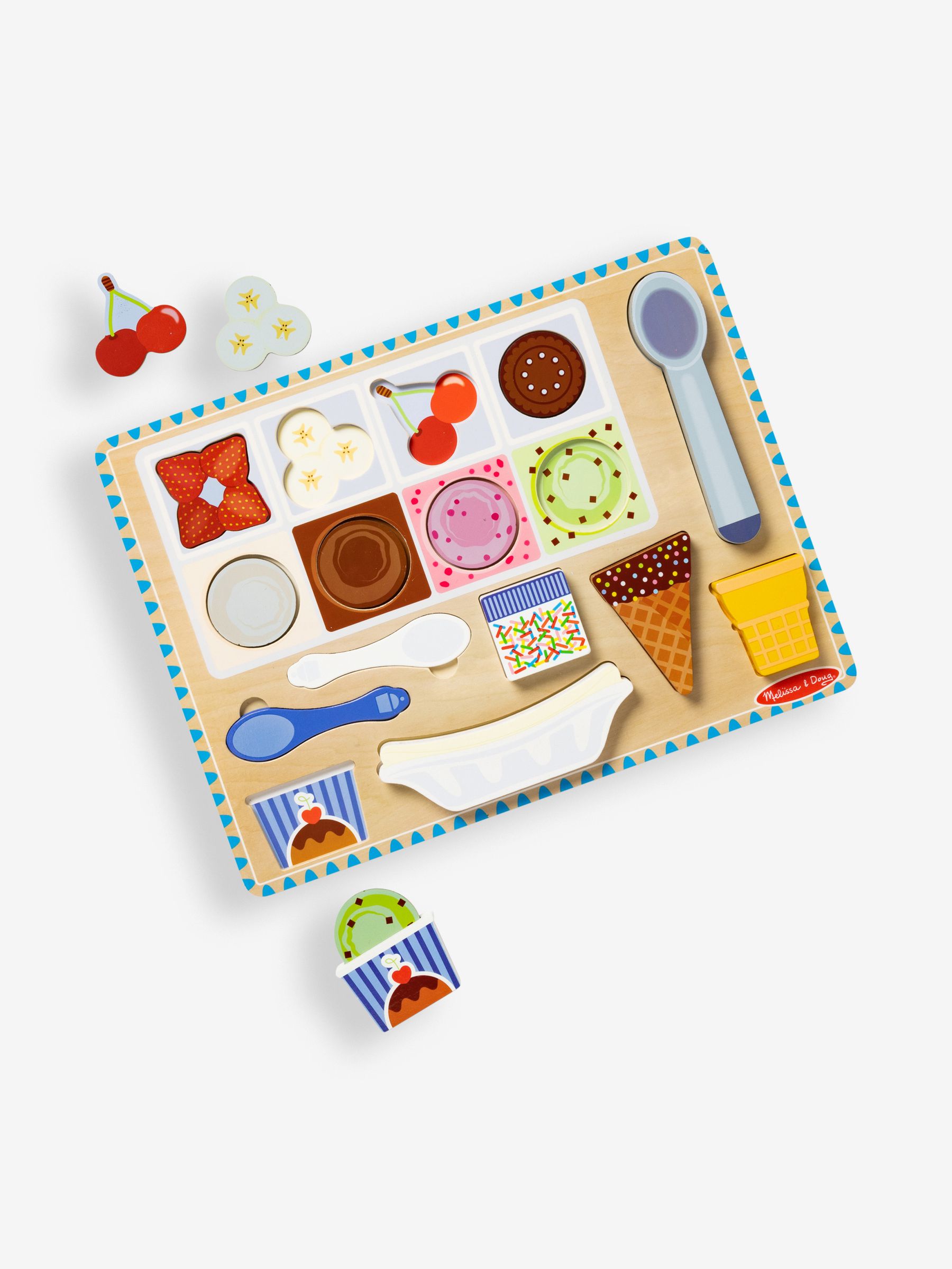 Melissa & Doug Wooden Magnetic Ice Cream Puzzle & Play Set - Image 2 of 3