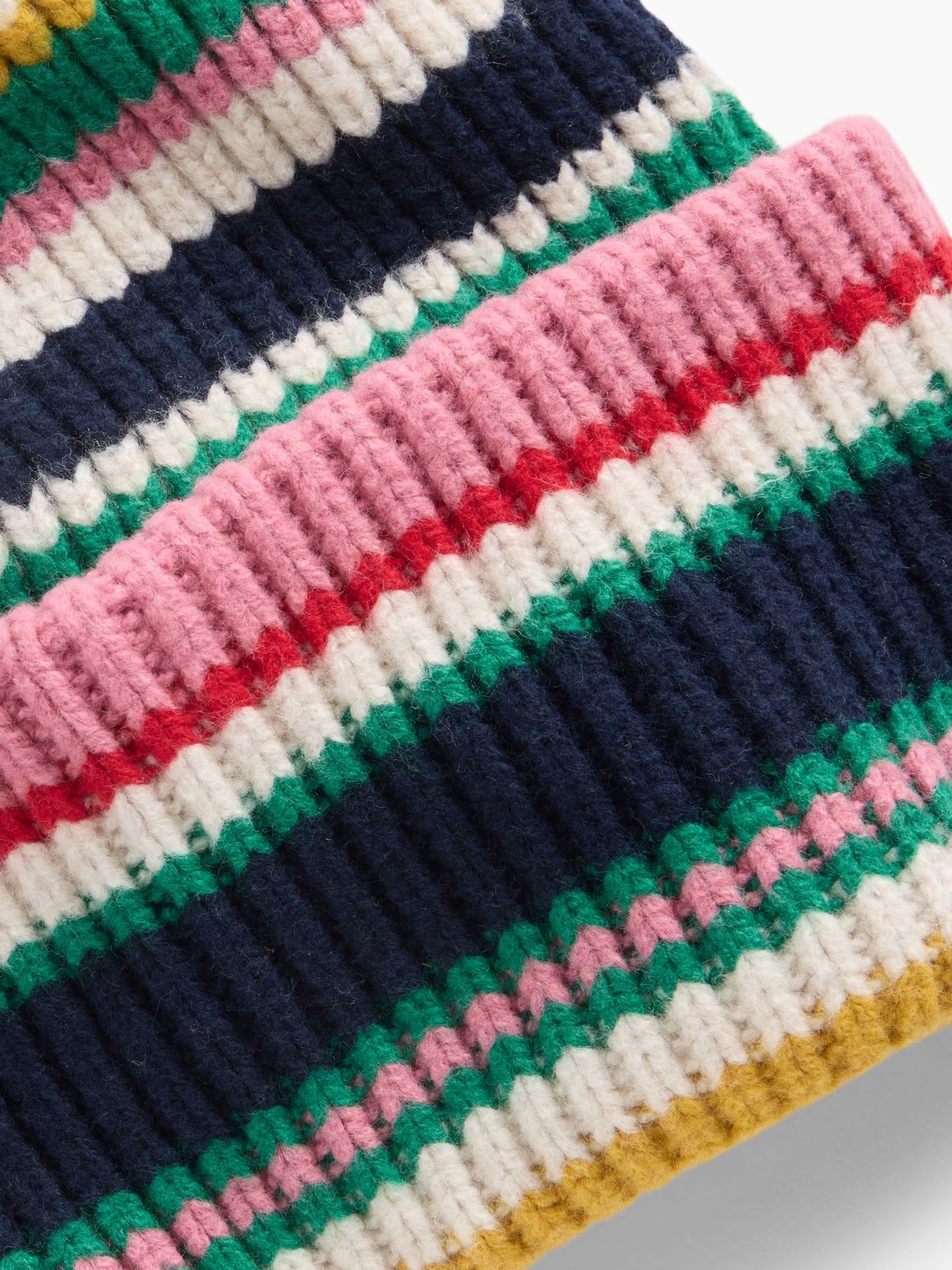 Multi Stripe CashSoft Chunky Beanie - Image 2 of 2 Multi Stripe CashSoft Chunky Beanie - Image 2 of 2