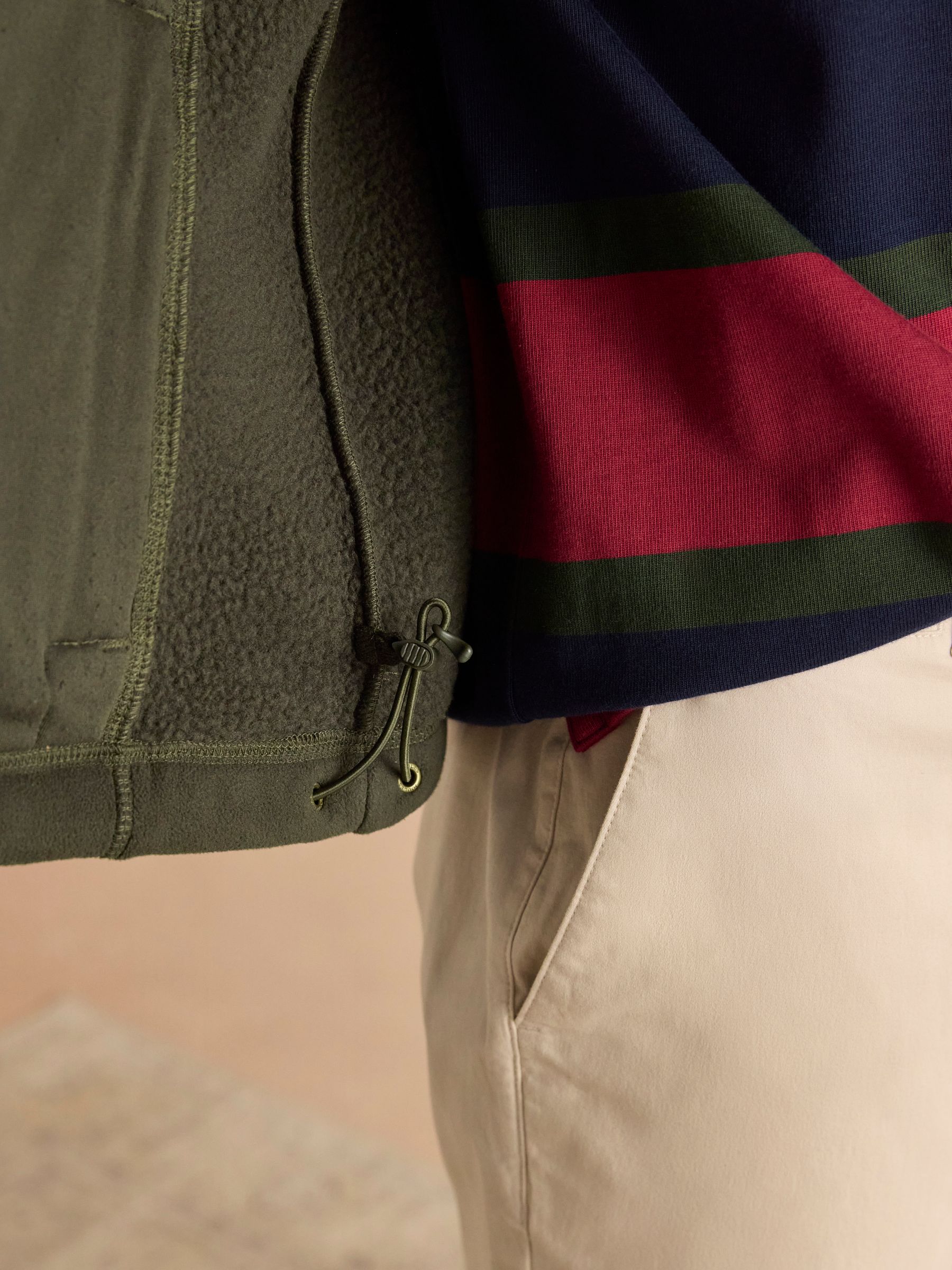 Greenfield Green Full Zip Fleece Gilet - Image 7 of 8