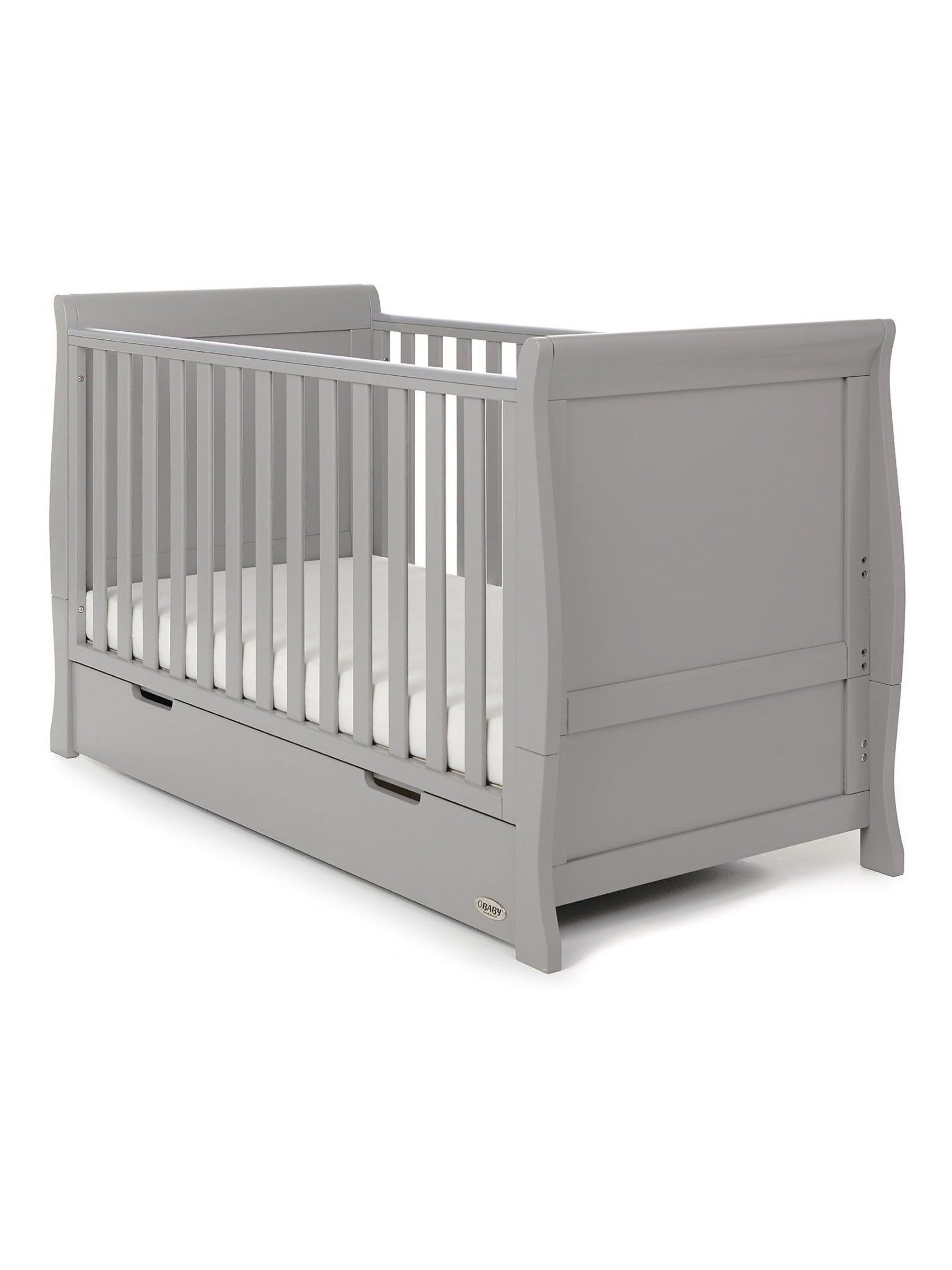 Obaby Grey Stamford Classic Regular Cot Bed - Image 2 of 7