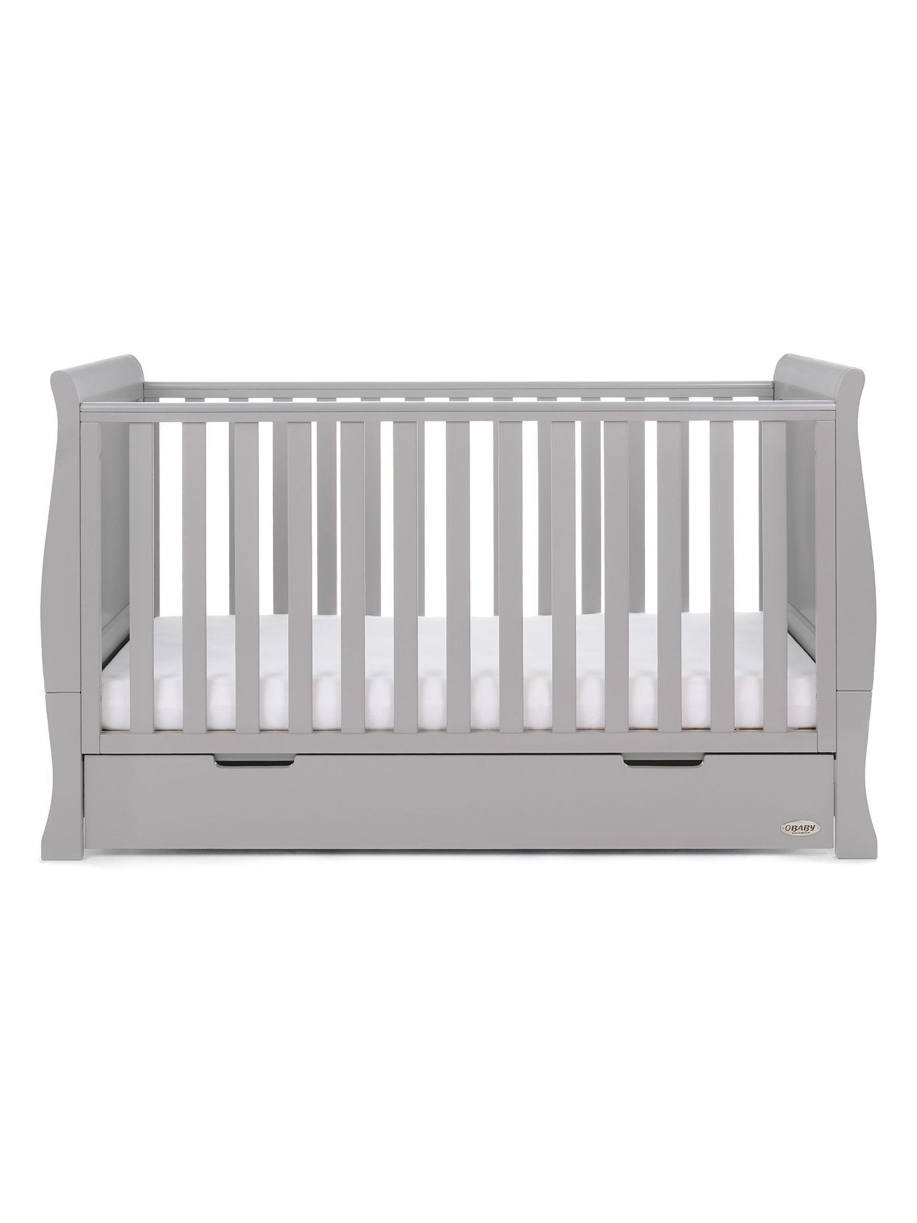 Obaby Grey Stamford Classic Regular Cot Bed - Image 3 of 7