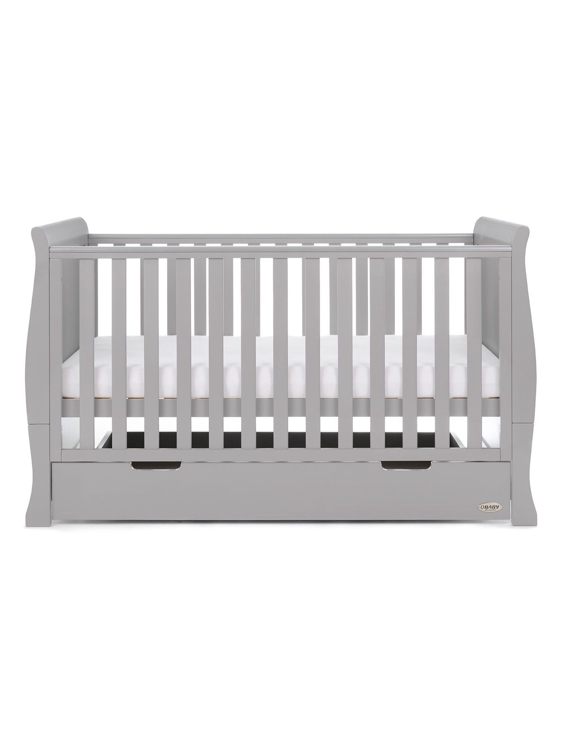 Obaby Grey Stamford Classic Regular Cot Bed - Image 4 of 7