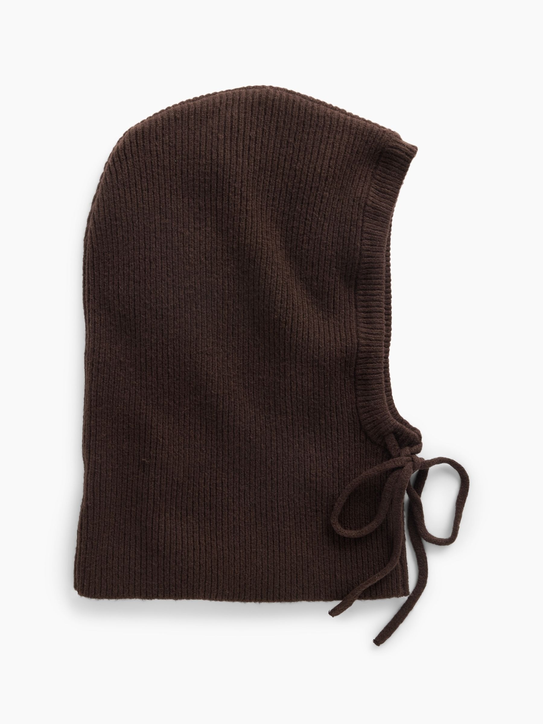 Dark Brown CashSoft Drawcord Snood Hat - Image 1 of 2