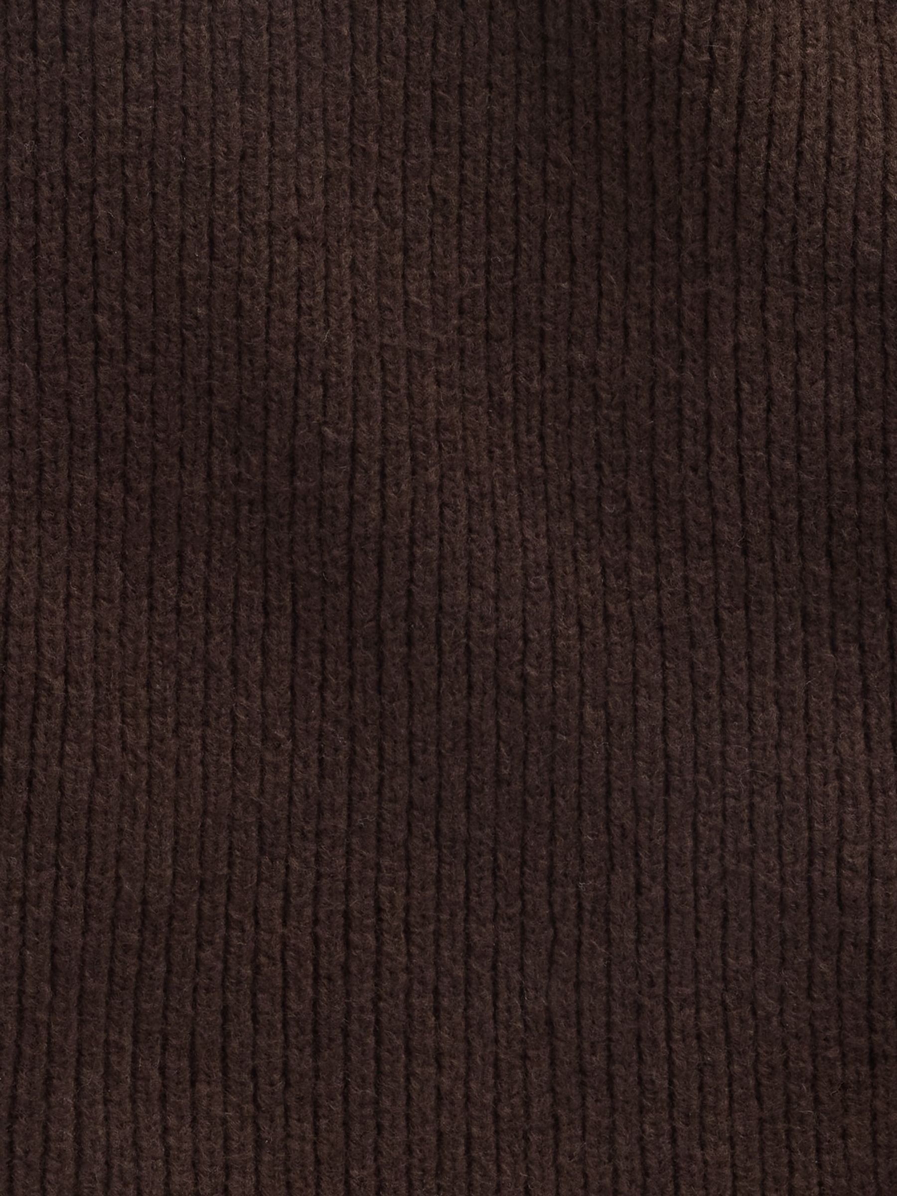Dark Brown CashSoft Drawcord Snood Hat - Image 2 of 2