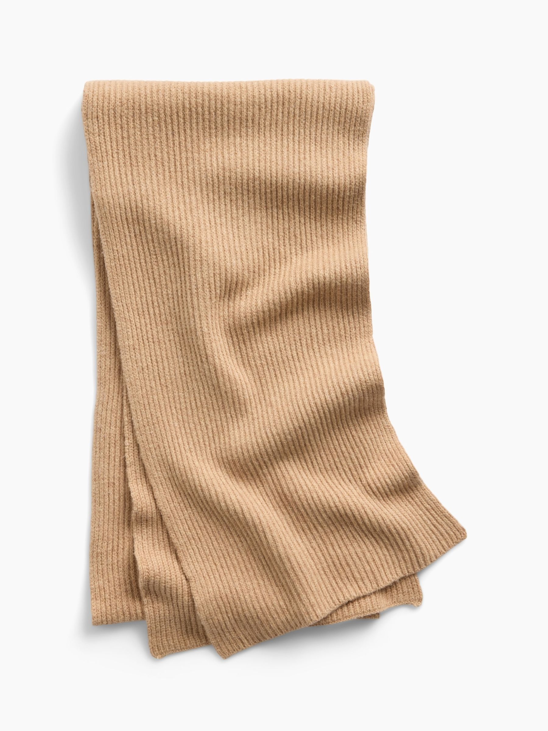 Cream CashSoft Ribbed Scarf - Image 1 of 2