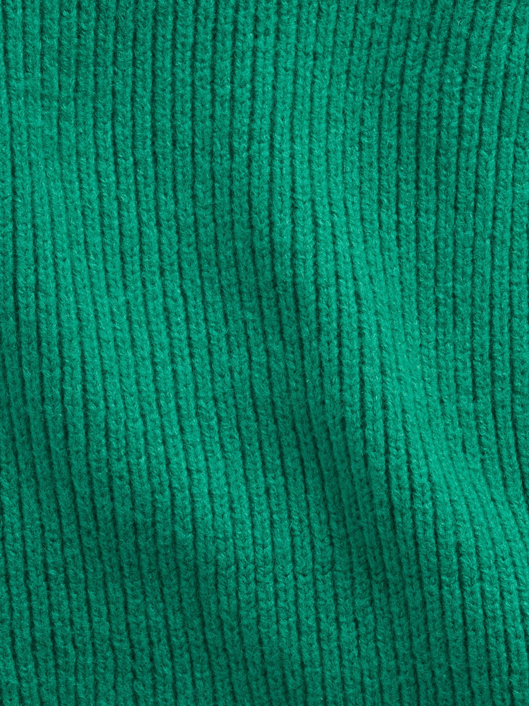 Green CashSoft Drawcord Snood Hat - Image 2 of 2